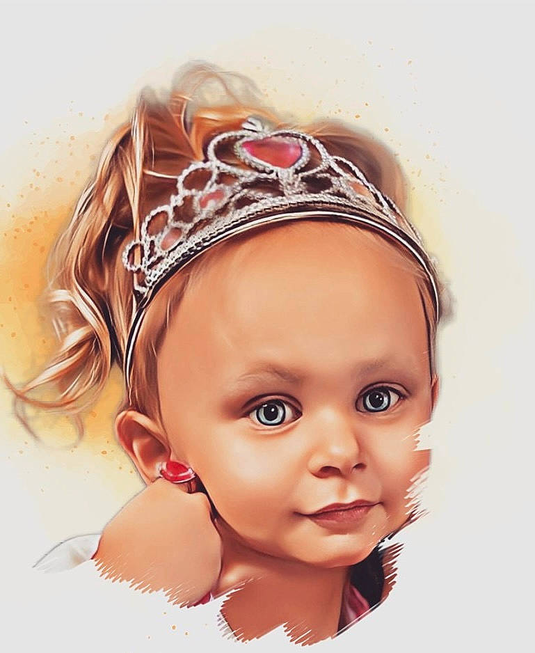 Adaleigh is registered to the contest to win money with this photo: art, baby, black_hair, body_jewelry, bridal_accessory, brown_hair, costume_hat, eyelash, fictional_character, hair_accessory, happy, headband, headgear, headpiece, jewellery, long_hair, neck, person, petal, tiara