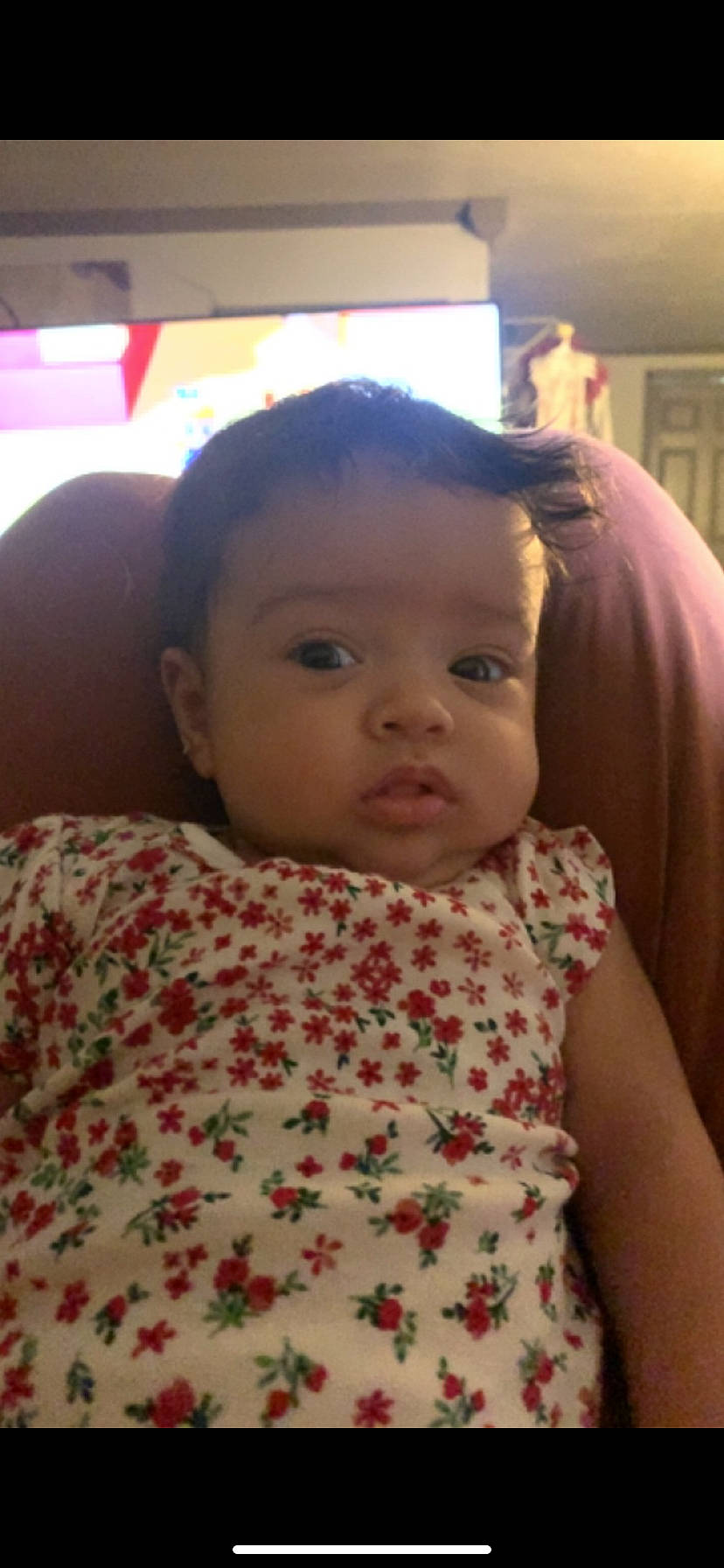 Alayah is registered to the contest to win money with this photo: baby, black_hair, cheek, child, chin, ear, eyebrow, eyelash, facial_expression, forehead, hair, hairstyle, happy, iris, lip, mouth, neck, nose, person, skin