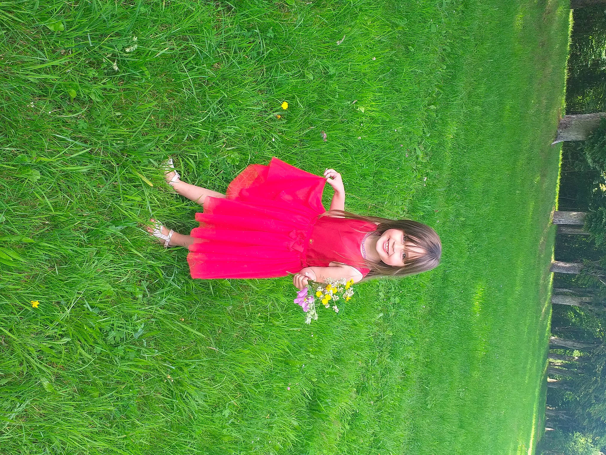 Mylena participe au concours pour gagner de l'argent avec cette photo : botany, flower, fun, grass, green, joy, lawn, leaf, leisure, magenta, person, photography, pink, plant, shrub, tree