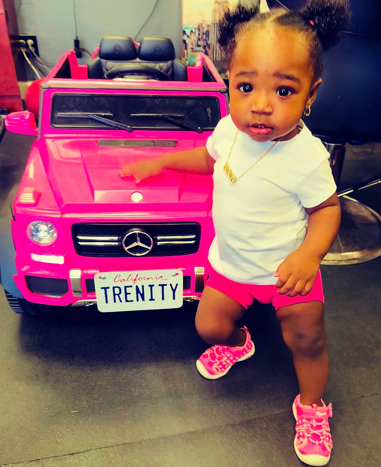 Trenity joined the competition — help win amazing prizes! alloy_wheel, automotive_design, automotive_lighting, automotive_tire, bumper, car, grille, happy, headlamp, hood, motor_vehicle, person, photograph, plant, shorts, tire, truck, vehicle, vehicle_door, vehicle_registration_plate