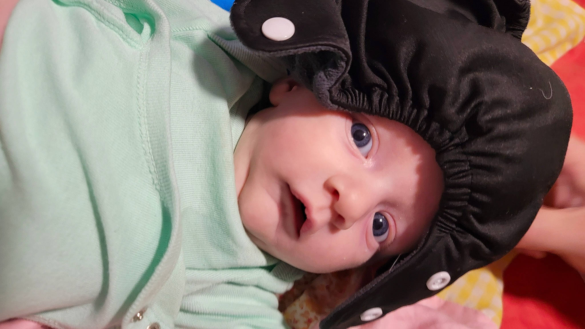 Dean joined the competition — help win amazing prizes! baby, black_hair, cap, cheek, child, cool, doll, eyebrow, eyelash, facial_expression, fashion_accessory, fur, happy, headgear, headwear, neck, person, product, skin, sleeve