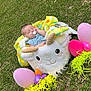 Adalynn is registered to the contest to win money with this photo: baby, backyard, balloon, blanket, face, field, grass, grassland, head, lawn, nature, outdoors, park, people, person, photography, plant, portrait, purple, yard