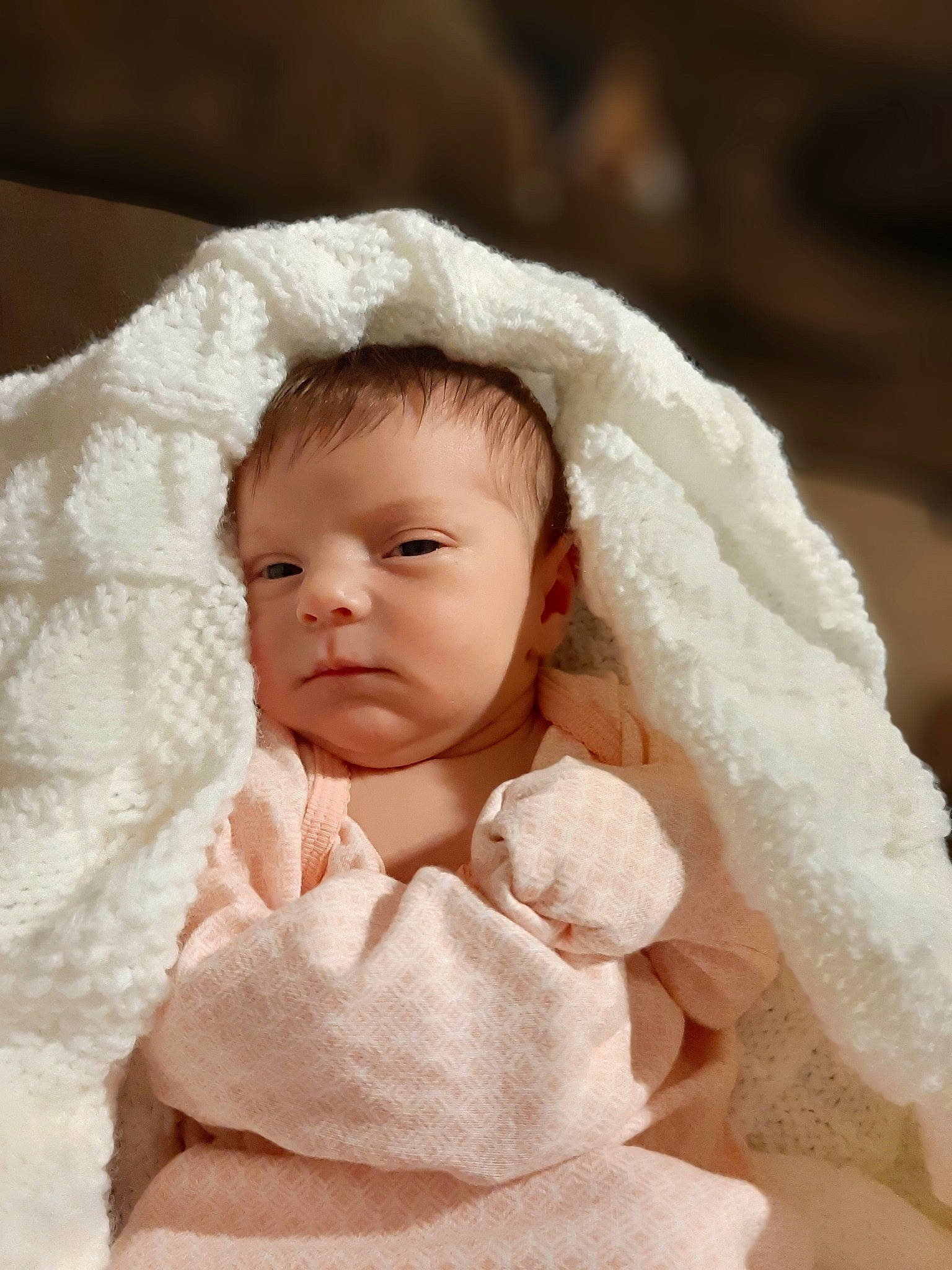 Izabel joined the competition — help win amazing prizes! baby, cheek, child, eye, face, head, linens, lip, nose, person, portrait_photography, skin, smile, toddler