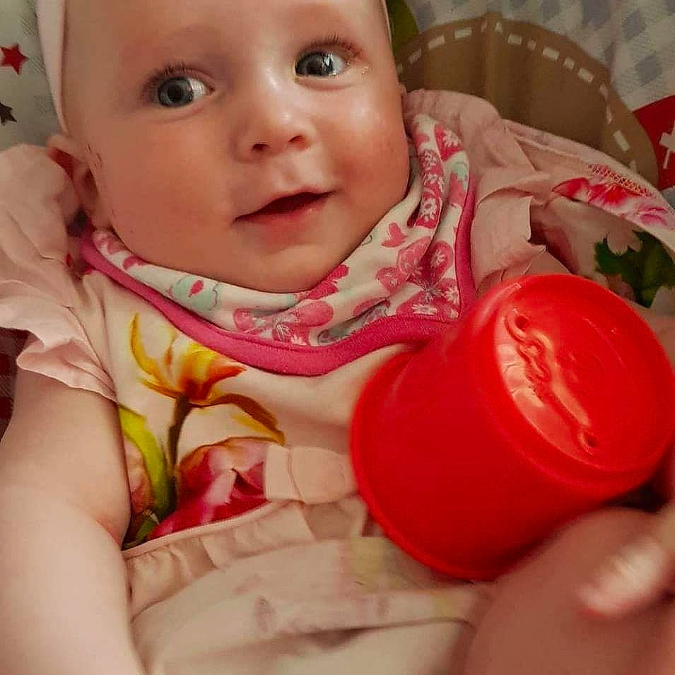 Gracie Rai Sarah is registered to the contest to win money with this photo: baby, baby_products, cheek, child, lip, mouth, nose, person, play, skin, smile, toddler