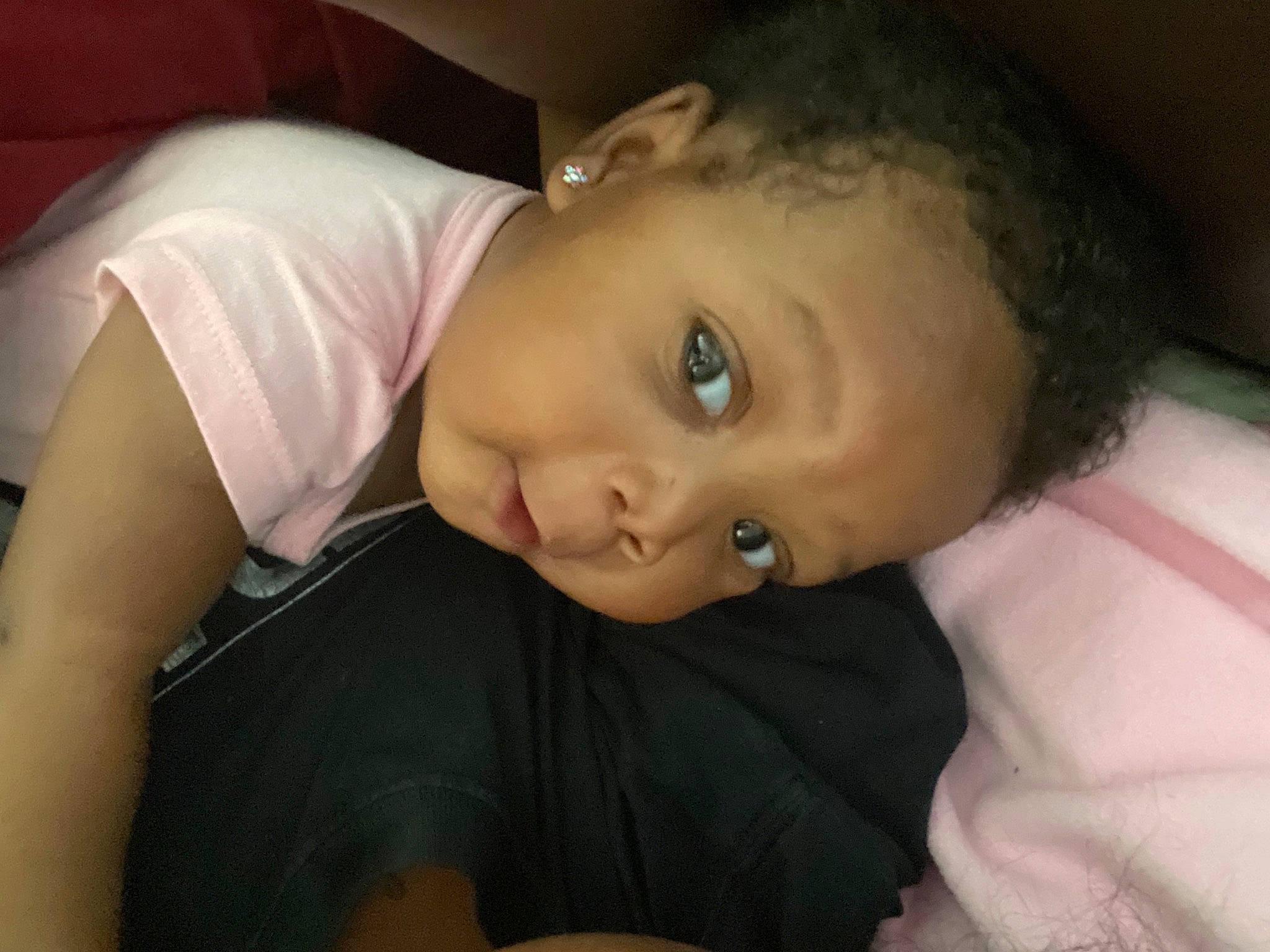 Nyomii is registered to the contest to win money with this photo: baby_toddler_clothing, chair, cheek, chest, child, comfort, dress, ear, eyebrow, eyelash, flash_photography, forehead, fun, happy, iris, lip, nose, person, sitting, smile