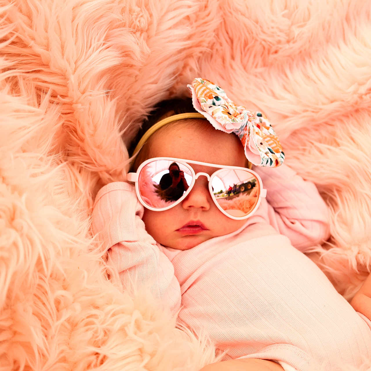 Charlotte joined the competition — help win amazing prizes! accessories, animal, baby, blanket, bodypart, canine, dog, face, finger, glasses, hand, happy, head, newborn, person, pet, photography, portrait, smile, sunglasses