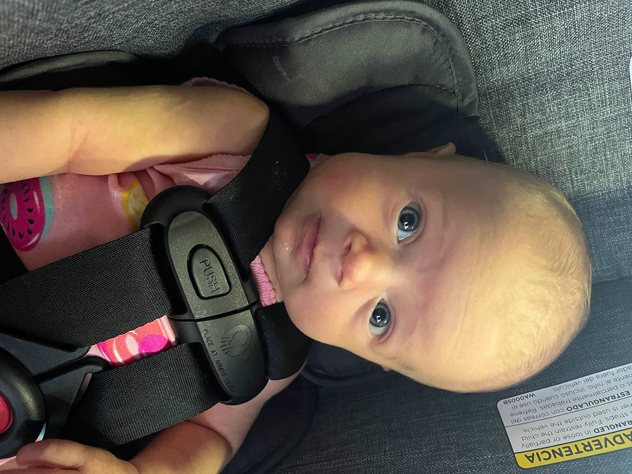 Kynlee is registered to the contest to win money with this photo: baby, cheek, child, chin, cool, eye, eyebrow, eyelash, finger, flash_photography, gesture, hairstyle, hand, iris, lip, mouth, nose, person, skin, smile