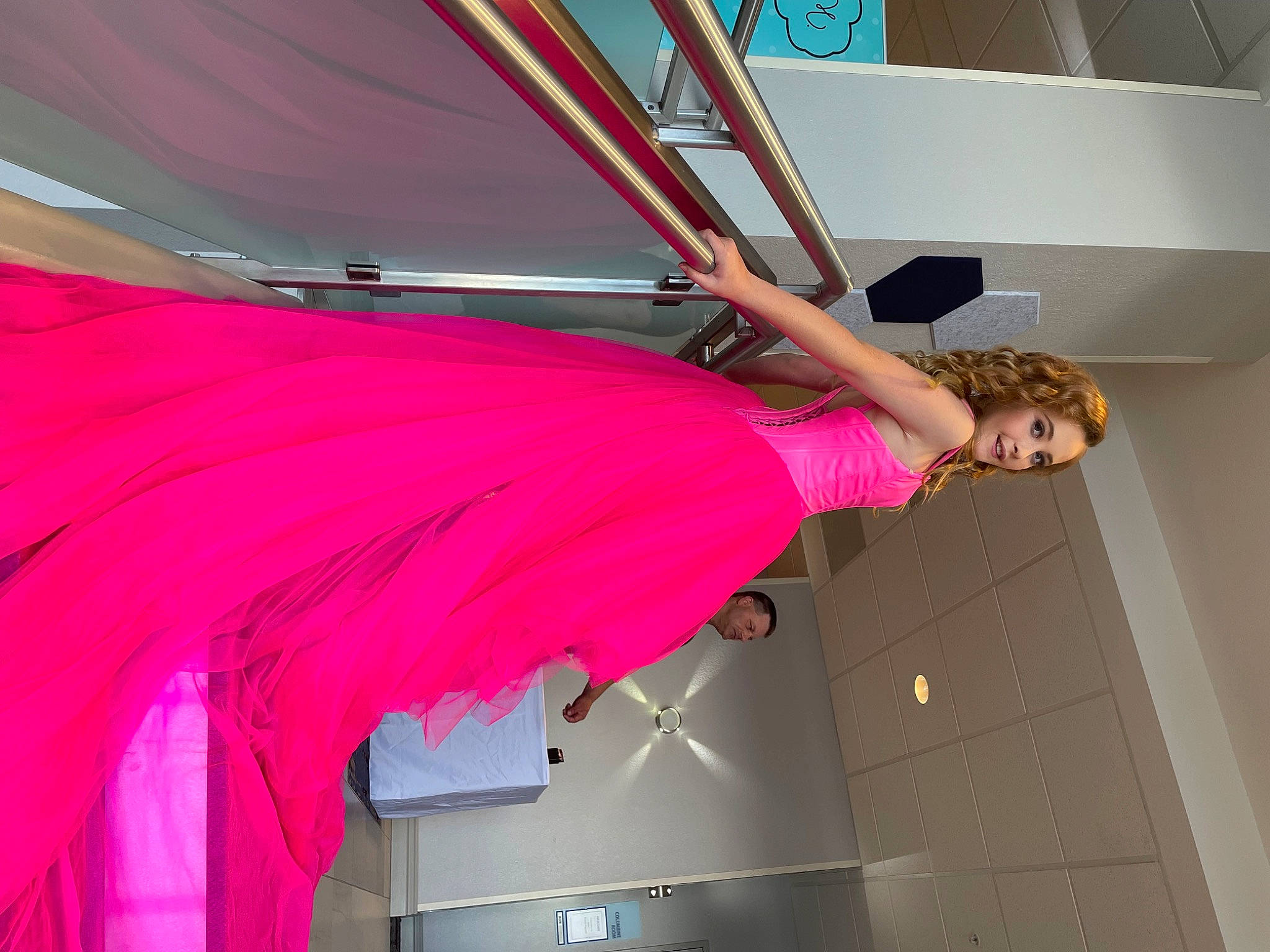 Mckinzy joined the competition — help win amazing prizes! blue, ceiling, dress, elbow, electric_blue, event, fashion_accessory, fashion_design, fun, human_leg, magenta, person, pink, purple, red, room, shade, t_shirt, thigh, tints_and_shades