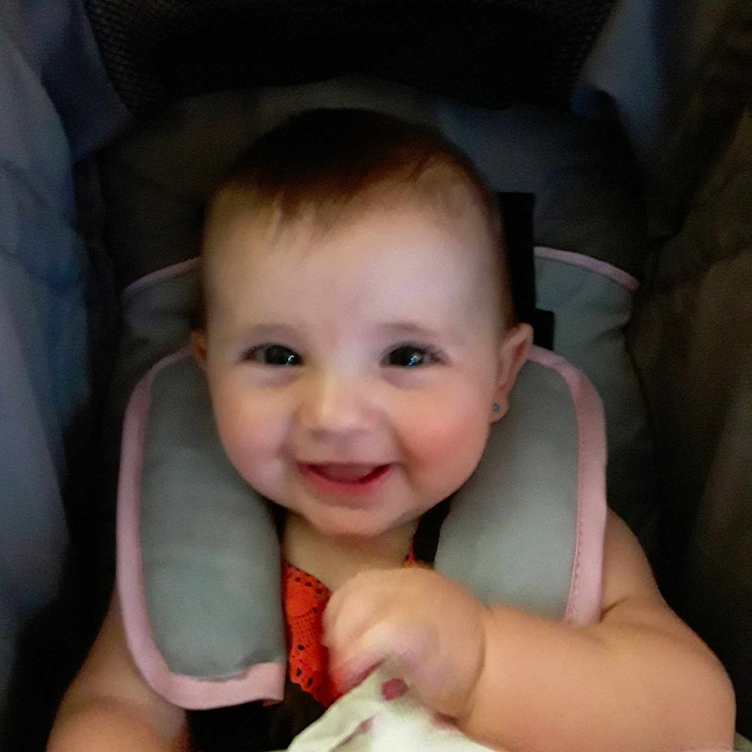Annalisa is registered to the contest to win money with this photo: baby, cheek, child, eye, face, finger, head, iris, joy, lip, mouth, nose, person, product, skin, smile, thumb, toddler