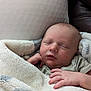 baby, newborn, sleeping, blanket, hand, infant, soft, cozy, face, peaceful, resting, cute, skin, wrapped, comfort, child, portrait, indoors, closeup, relaxation
