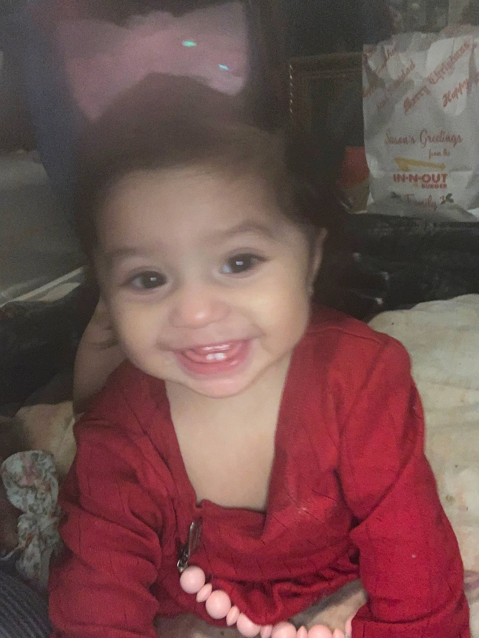 Millannii joined the competition — help win amazing prizes! baby_toddler_clothing, cheek, child, chin, eyebrow, eyelash, facial_expression, forehead, fun, happy, head, iris, joy, lip, mouth, nose, person, sitting, skin, sleeve