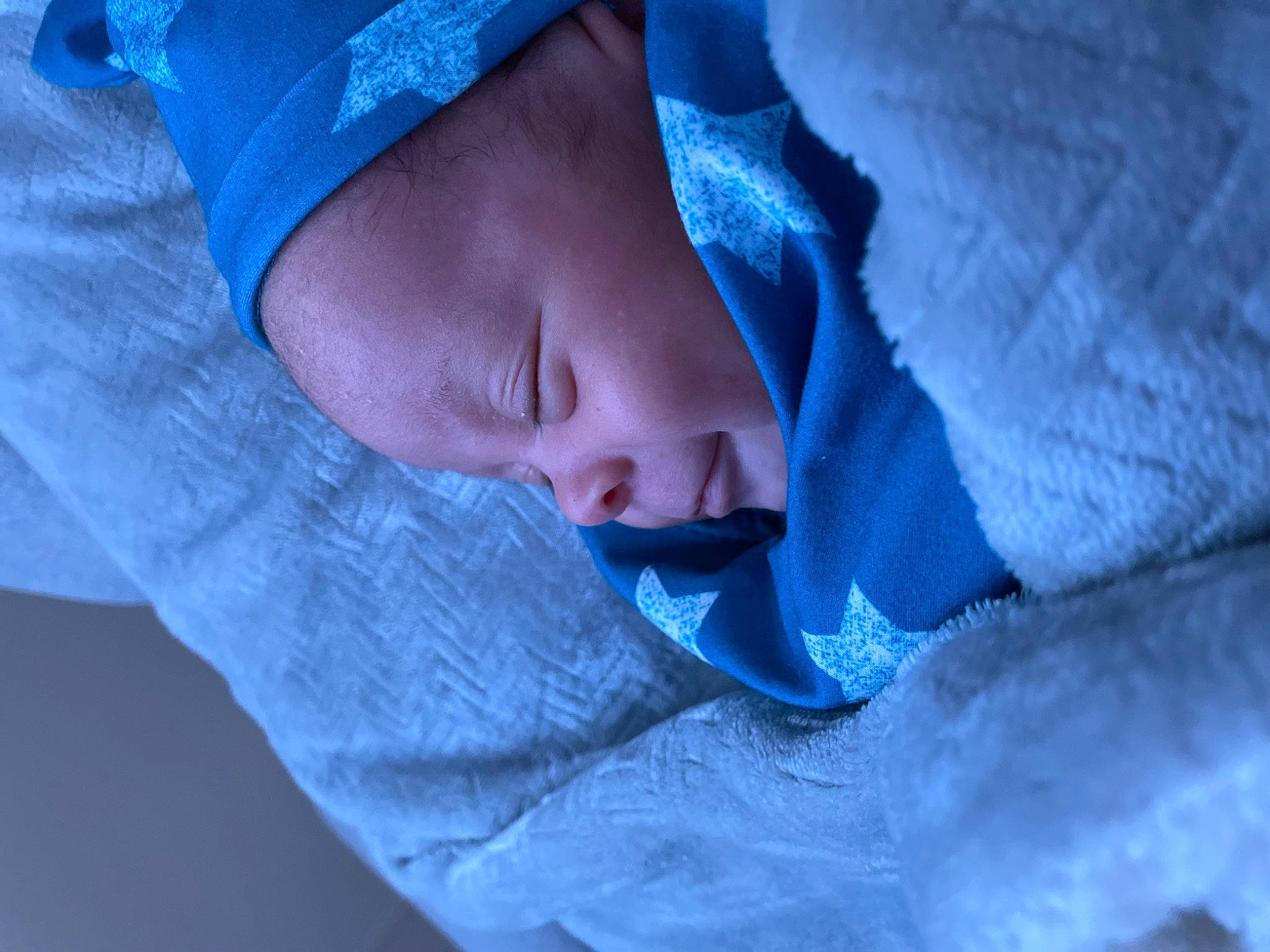 August joined the competition — help win amazing prizes! azure, baby, blue, child, comfort, electric_blue, linens, nap, person, sleep, sleeve, textile, toddler, tree, winter