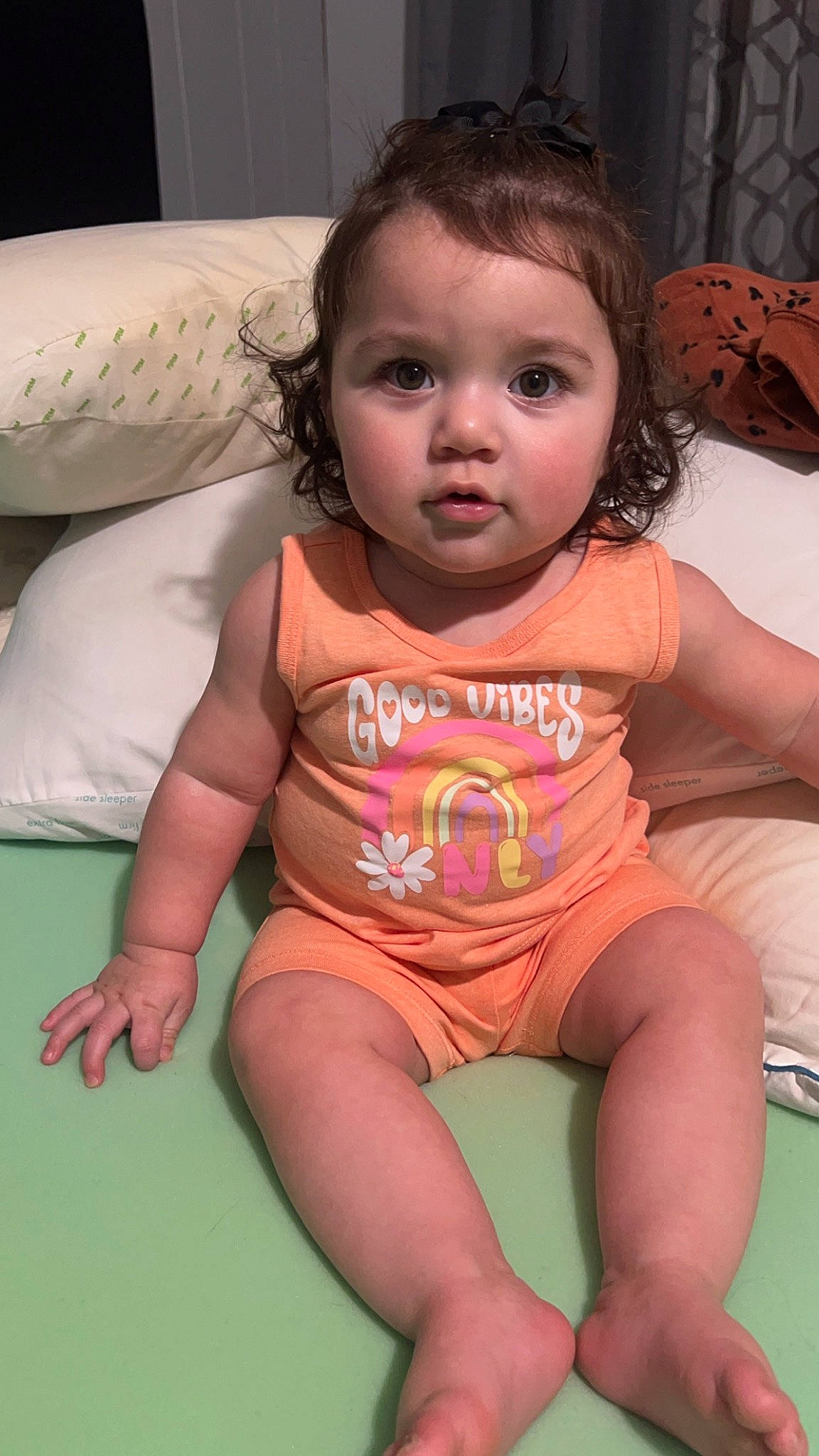 Adalyn Hunter joined the competition — help win amazing prizes! baby_toddler_clothing, cheek, chin, eye, eyebrow, eyelash, face, hair, hairstyle, happy, head, iris, lip, mouth, neck, nose, person, shoulder, skin, stomach