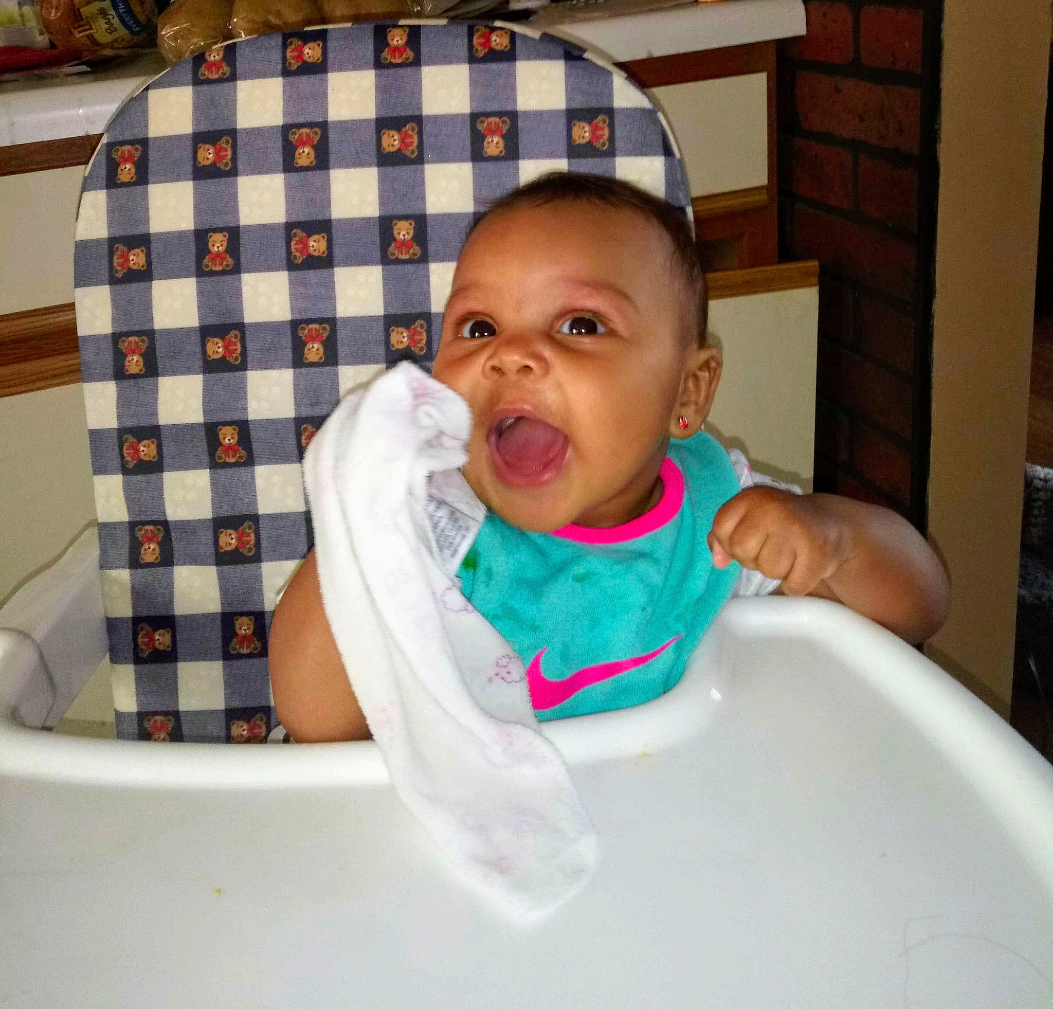 Jaylah is registered to the contest to win money with this photo: baby, baby_food, child, eating, person, product, toddler