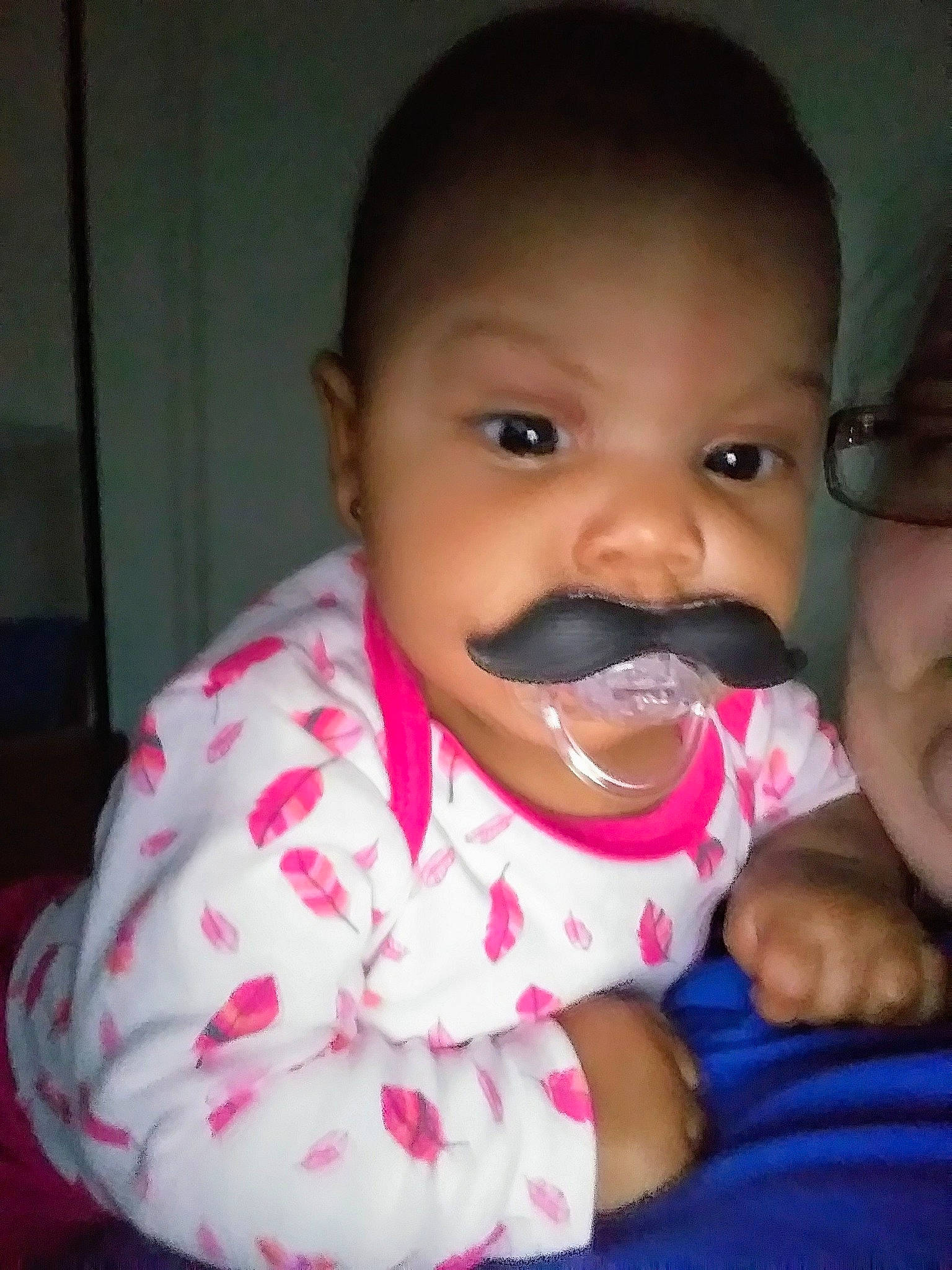 Jaylah joined the competition — help win amazing prizes! baby, cheek, child, face, head, lip, mouth, nose, person, smile, toddler