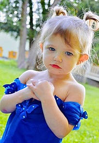 Amariana joined the competition — help win amazing prizes! arm, bangs, blond, brown_hair, child, dress, electric_blue, eyelash, fun, grass, hand, happy, iris, leisure, people_in_nature, person, plant, recreation, skin, toddler