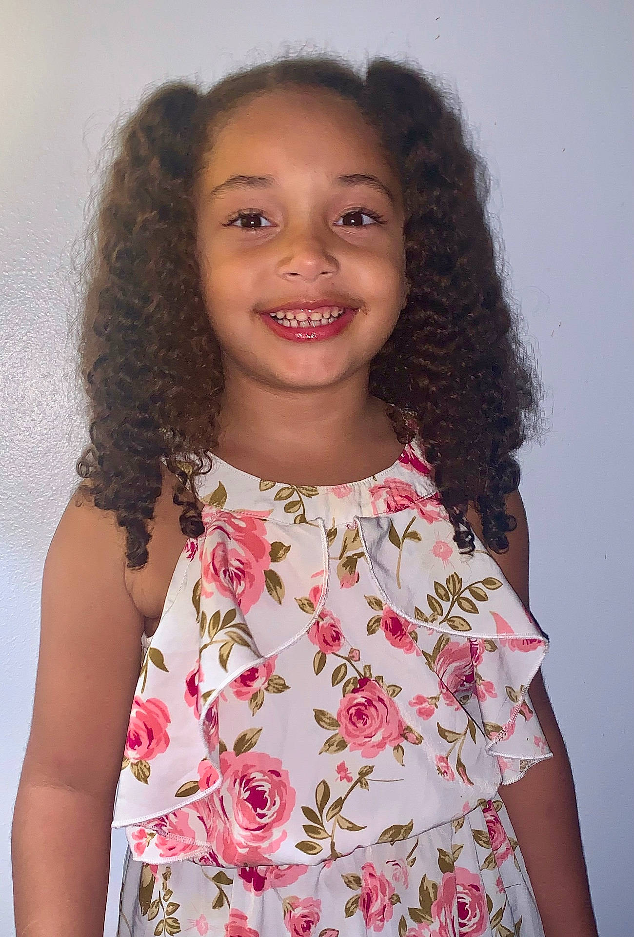 Alana Nevaeh is registered to the contest to win money with this photo: bodypart, child, clothing, curlyhair, dimples, dress, face, female, flower, girl, hair, happy, head, person, photography, plant, portrait, rose, sleeve, smile