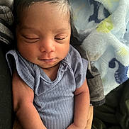 Kashmir joined the competition — help win amazing prizes! baby, newborn, infant, sleeping, onesie, arm, hand, blanket, soft, cozy, child, person, resting, cute, skin, hair, portrait, tender, calm, indoor