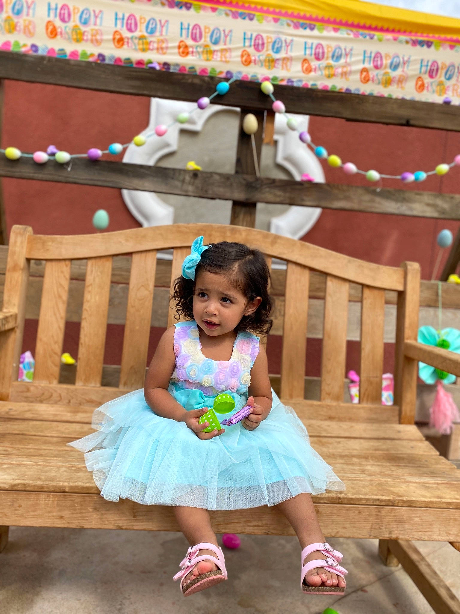 Emmalyn joined the competition — help win amazing prizes! baby, child, fun, leisure, person, play, sitting, toddler, vacation