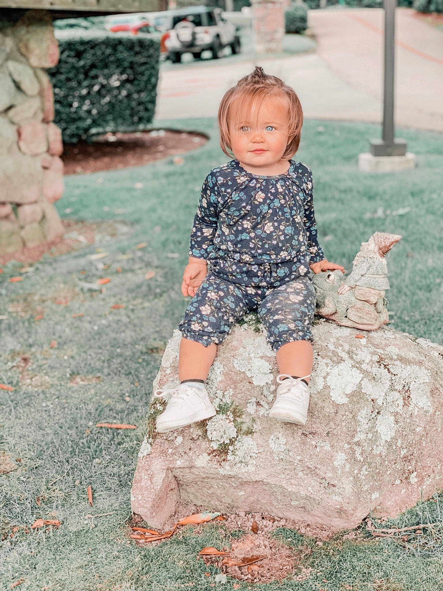 Briar Rose joined the competition — help win amazing prizes! child, dress, family, fun, leisure, people, person, photograph, photography, play, rock, sitting, summer, toddler, tree, vacation