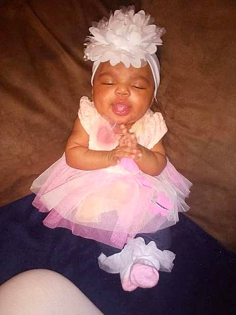 A'Nyla is registered to the contest to win money with this photo: baby, baby_toddler_clothing, child, day_dress, dress, embellishment, event, fashion_accessory, hair_accessory, happy, hat, headband, headgear, headpiece, headwear, magenta, peach, person, pink, sweetness