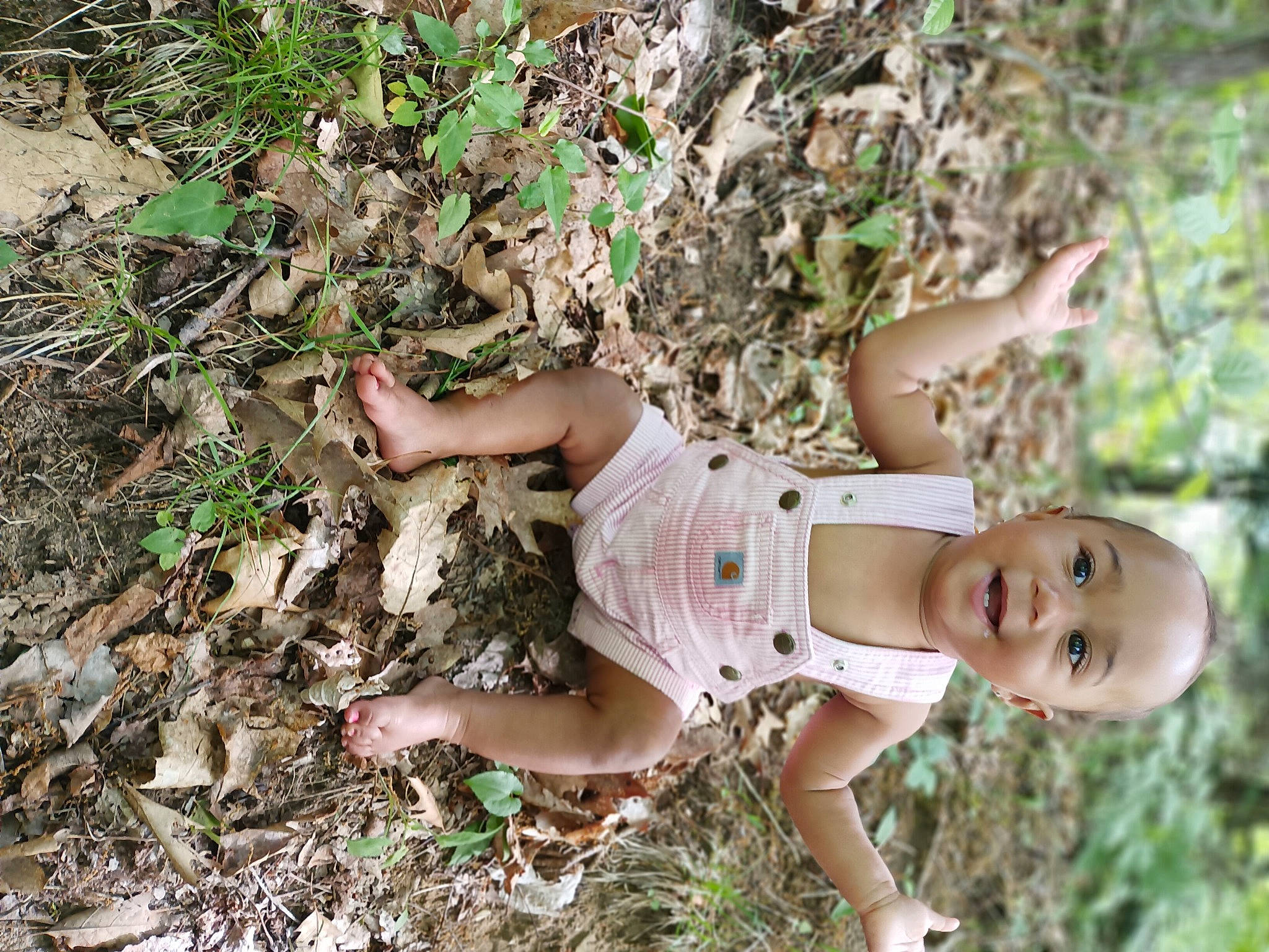 Raynie Marie joined the competition — help win amazing prizes! adaptation, baby, baby_toddler_clothing, fawn, foot, forest, grass, groundcover, happy, human_leg, jungle, leisure, people_in_nature, person, plant, sandal, soil, thigh, toddler, tree