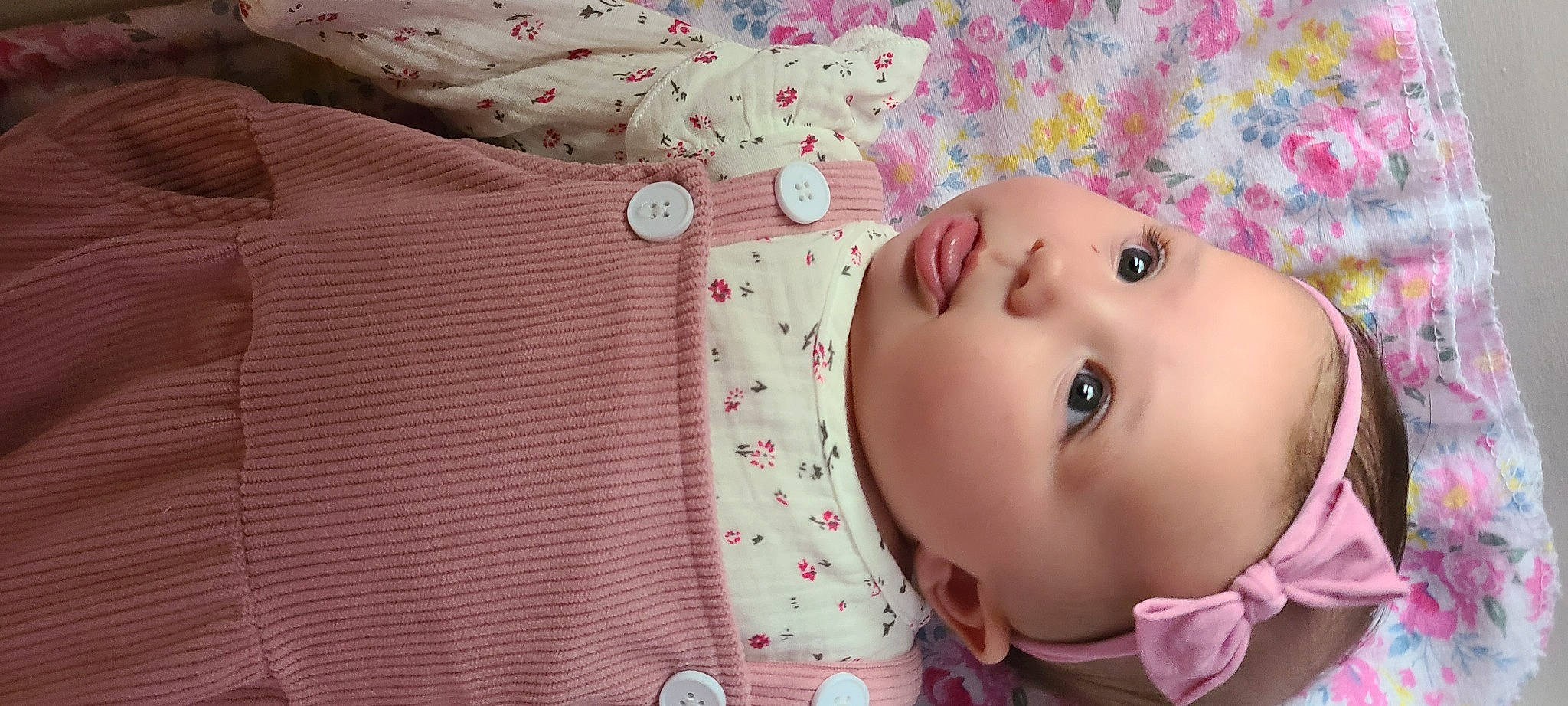 Sophia Eloise joined the competition — help win amazing prizes! baby, baby_products, baby_toddler_clothing, baby_toys, cheek, child, eyelash, fashion_accessory, happy, headwear, linens, magenta, pattern, peach, person, pink, room, skin, sleeve, textile