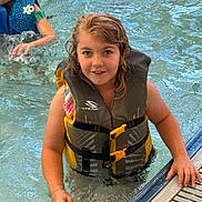 Joanne joined the competition — help win amazing prizes! child, clothing, face, female, girl, head, leisureactivities, lifejacket, person, photography, pool, portrait, sport, summer, swimming, swimmingpool, swimwear, vest, water, watersports