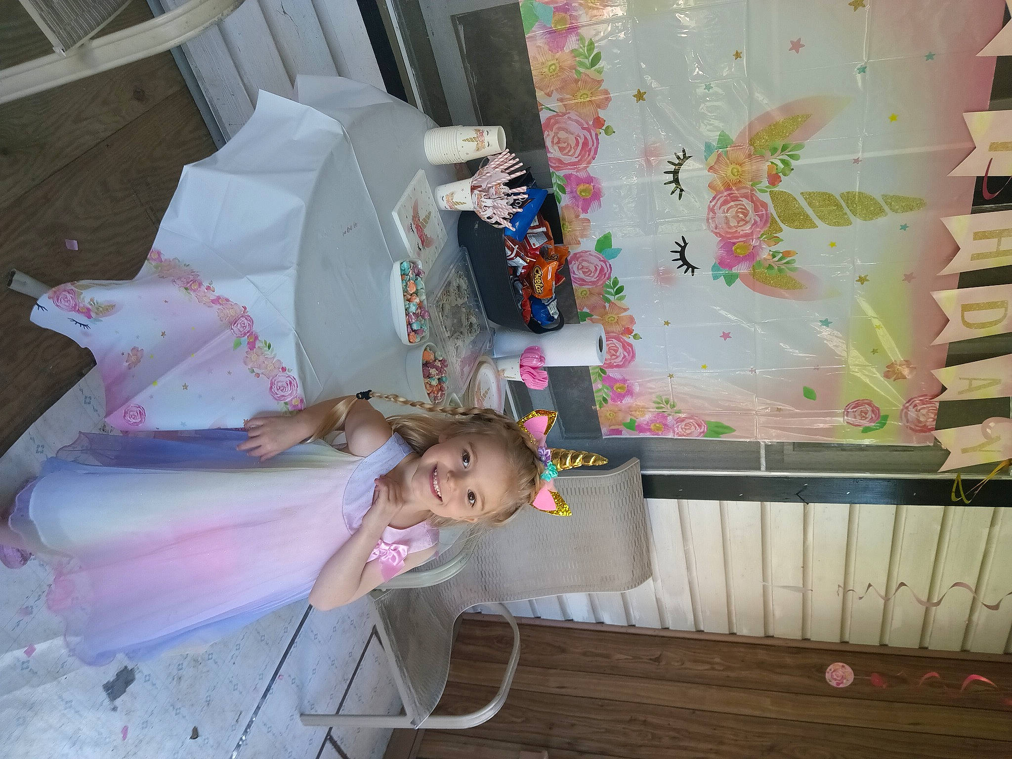 Paislee joined the competition — help win amazing prizes! art, beauty, child, flooring, house, joy, magenta, paper, paper_product, pattern, person, pink, room, smile, textile, toddler, tree, visual_arts, wood