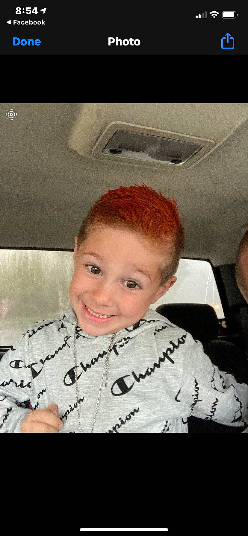 Eastyn is registered to the contest to win money with this photo: air_travel, auto_part, automotive_design, automotive_exterior, automotive_window_part, child, chin, facial_expression, family_car, flash_photography, fun, happy, joy, luxury_vehicle, person, sitting, sleeve, smile, toddler, vehicle_door