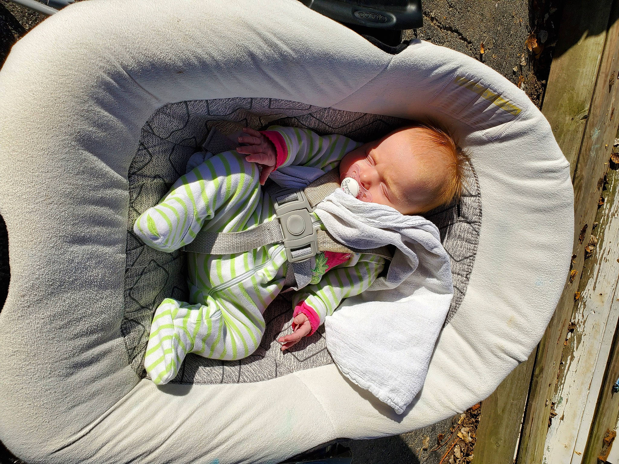 Gracelynn joined the competition — help win amazing prizes! baby, baby_products, baby_sleeping, baby_toddler_clothing, child, comfort, grass, mammal, nap, person, sitting, sleep, sleeve, toddler, vertebrate