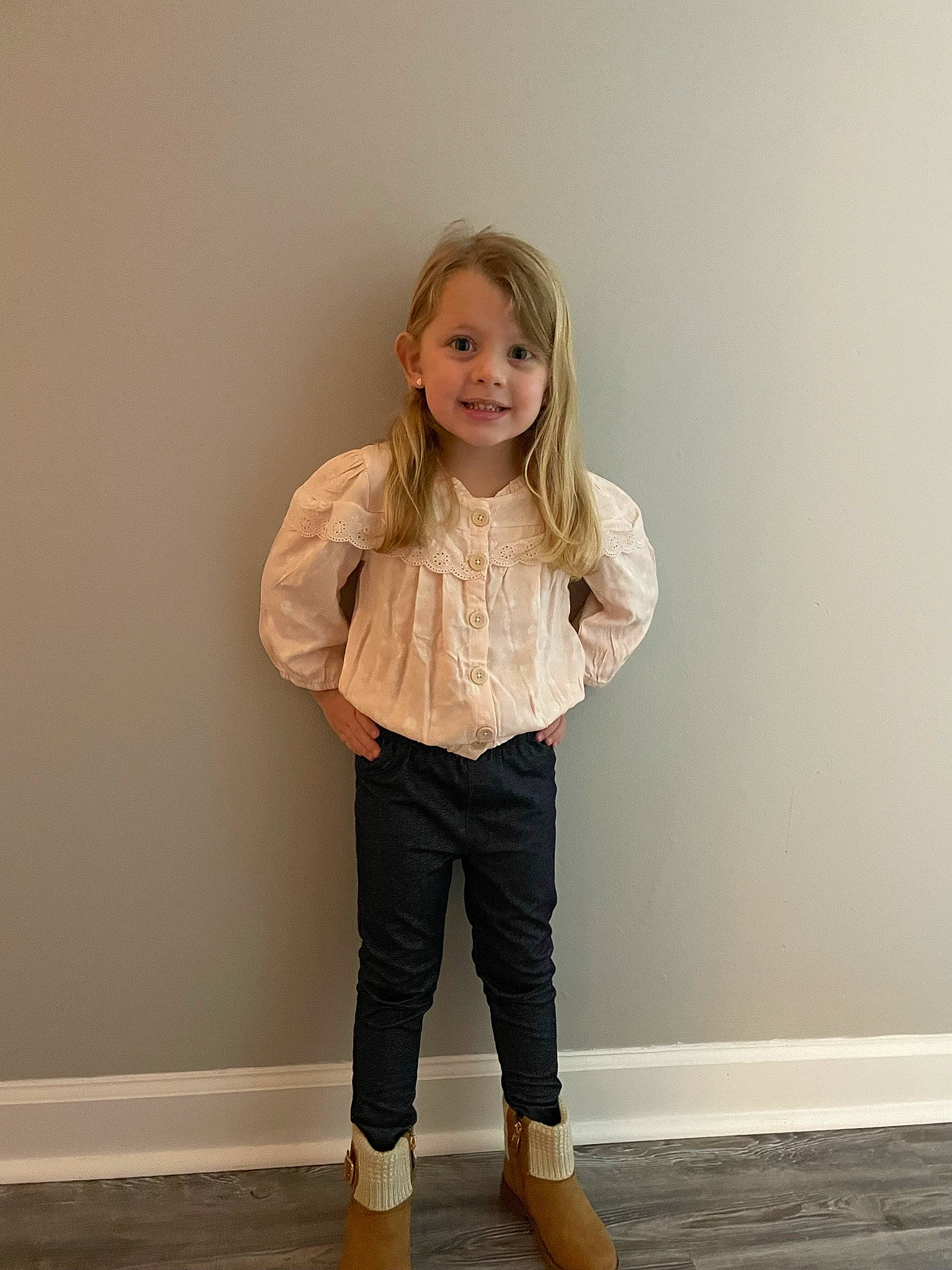 Shayla is registered to the contest to win money with this photo: arm, blazer, clothing, fashion, fashion_design, flash_photography, flooring, happy, joint, joy, knee, leg, neck, outerwear, person, sleeve, smile, standing, street_fashion, thigh