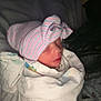 Kaia joined the competition — help win amazing prizes! newborn, baby, sleeping, blanket, hat, striped_hat, bow, cozy, wrapped, infant, soft, cute, peaceful, indoors, portrait, child, closeup, warm, resting, sleep