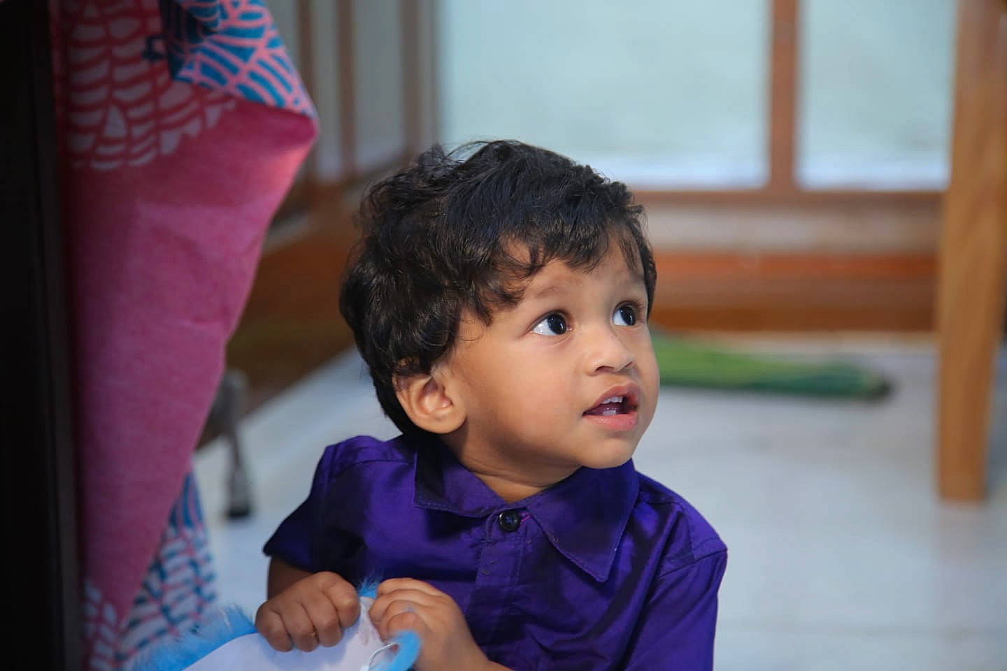 Sadhwin Sobhan is registered to the contest to win money with this photo: baby, baby_toddler_clothing, chair, cheek, child, event, flag, fun, happy, leisure, person, room, sitting, skin, sleeve, toddler, vacation