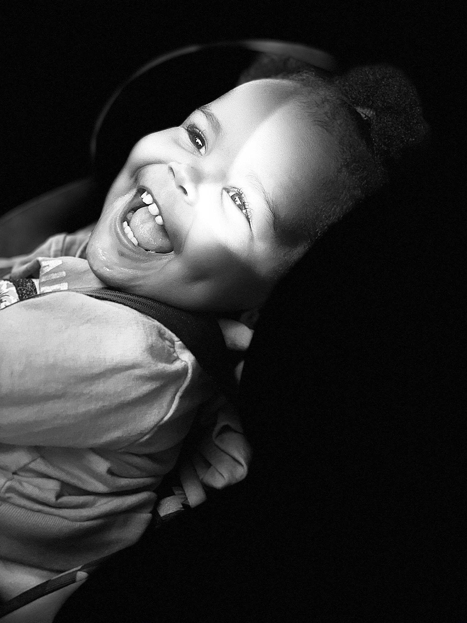 Layanna joined the competition — help win amazing prizes! beauty, black, black_and_white, child, darkness, eye, face, facial_expression, flash_photography, head, joy, lip, monochrome, monochrome_photography, mouth, person, photograph, photography, portrait, portrait_photography