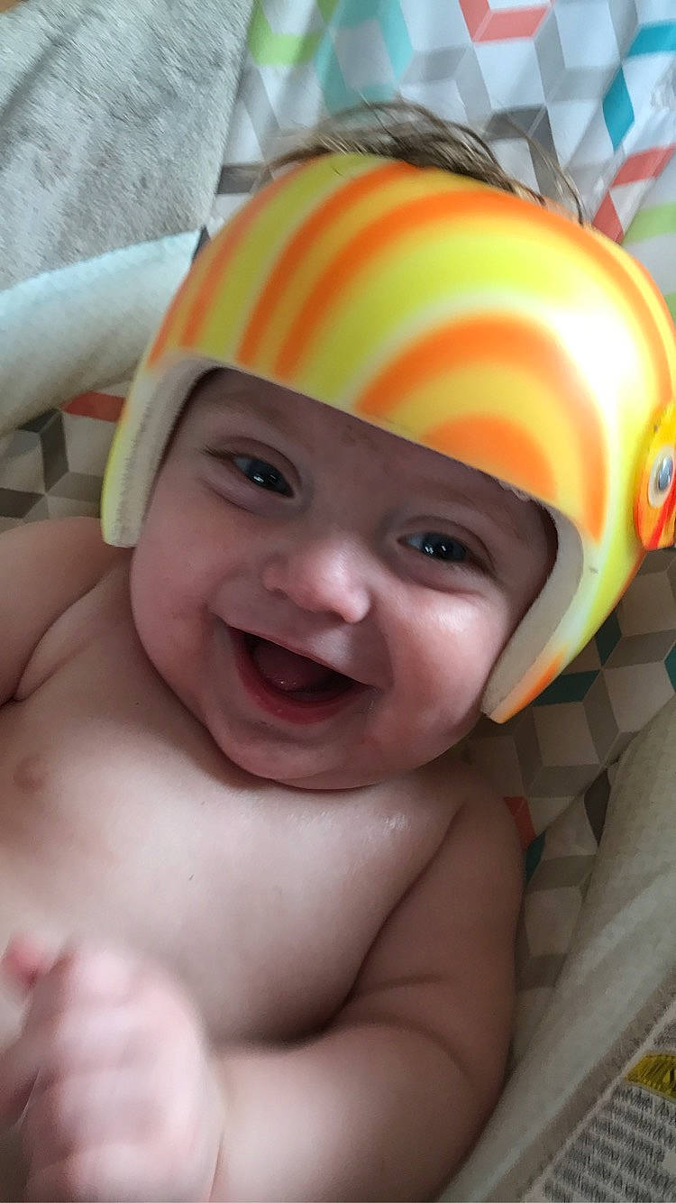 Jason Tyler joined the competition — help win amazing prizes! baby, cheek, child, eye, face, facial_expression, fun, head, headgear, headwear, joy, lip, mouth, person, skin, smile, toddler, yellow