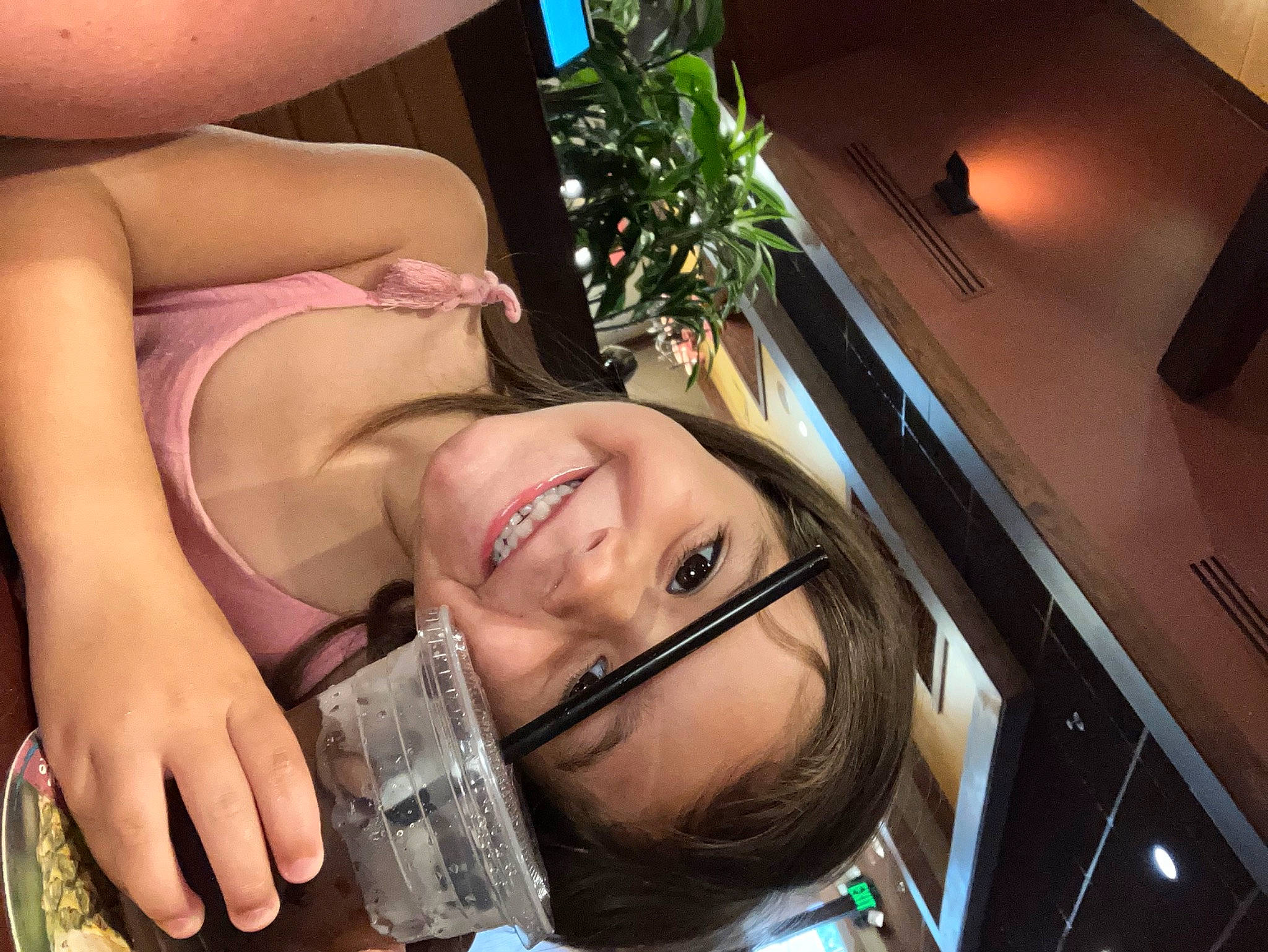 London joined the competition — help win amazing prizes! beauty, black_hair, blond, chest, event, eyelash, eyewear, facial_expression, finger, flash_photography, fun, grass, happy, joy, lip, long_hair, mouth, person, plant, skin