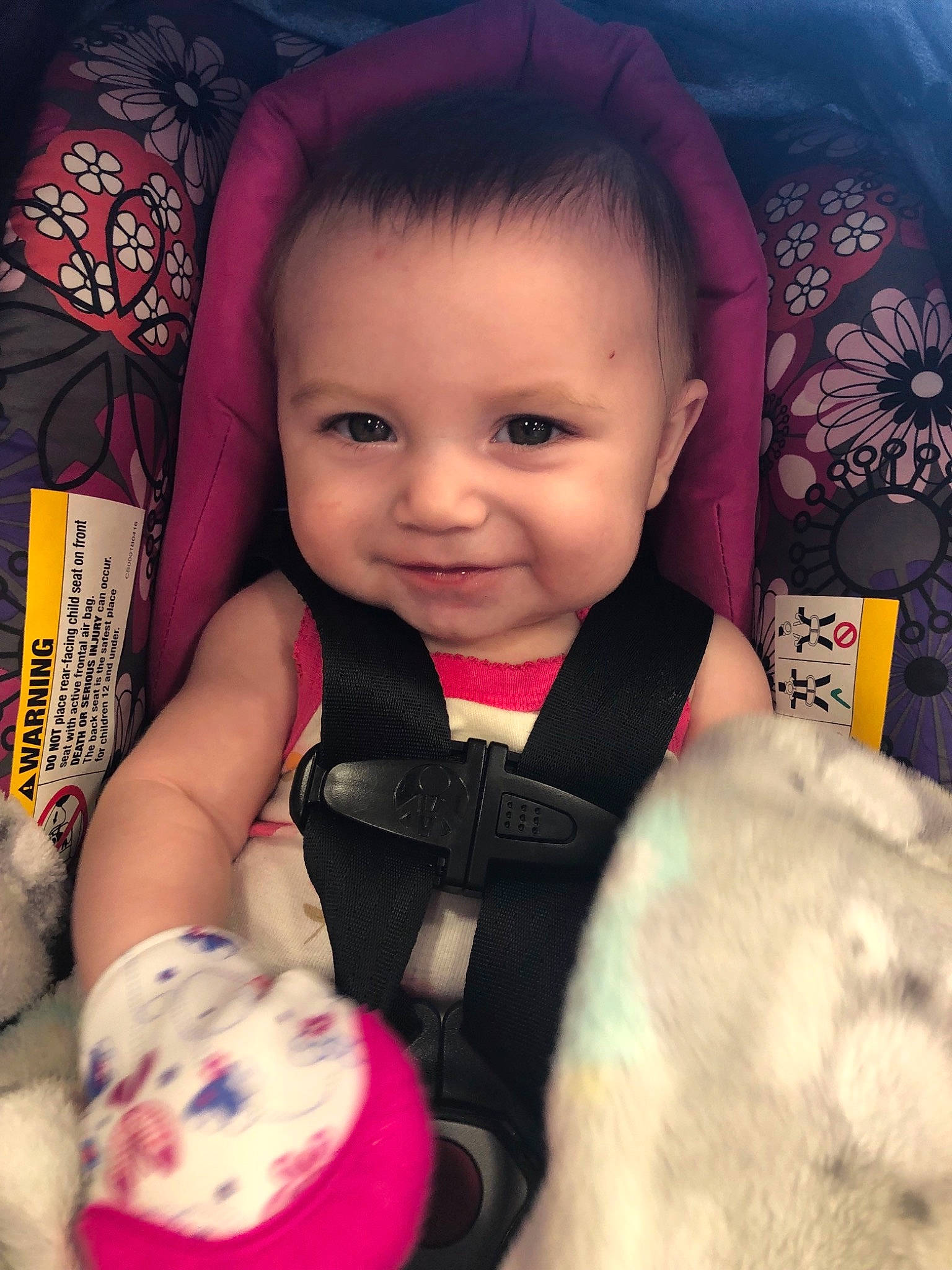 Madyson is registered to the contest to win money with this photo: baby, beauty, cheek, child, cool, electronic_device, eye, face, forehead, fun, head, iris, lip, mouth, nose, person, pink, skin, smile, technology