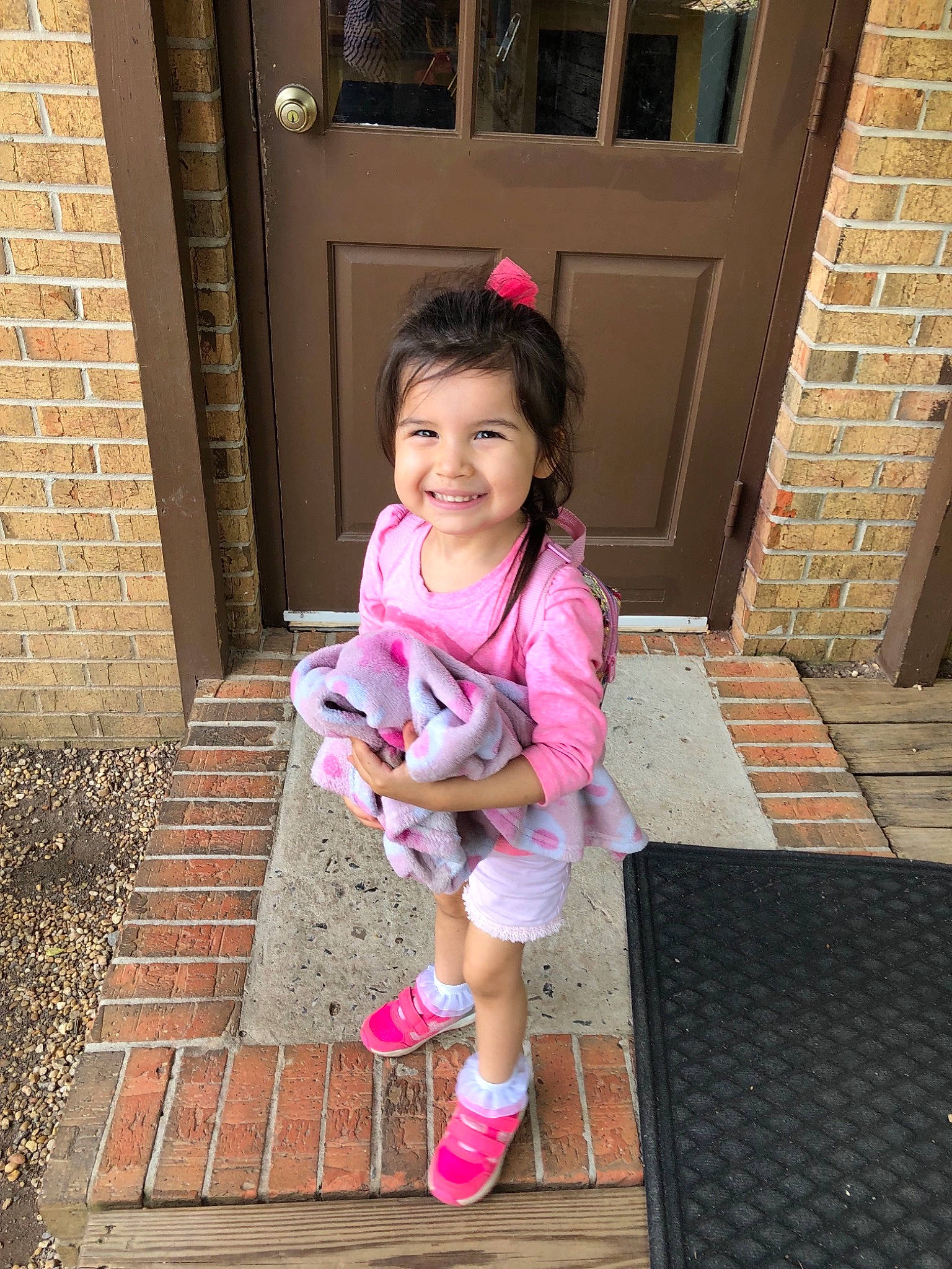 Kailyn joined the competition — help win amazing prizes! beauty, child, daughter, joy, person, pink, skin, smile, toddler, vacation