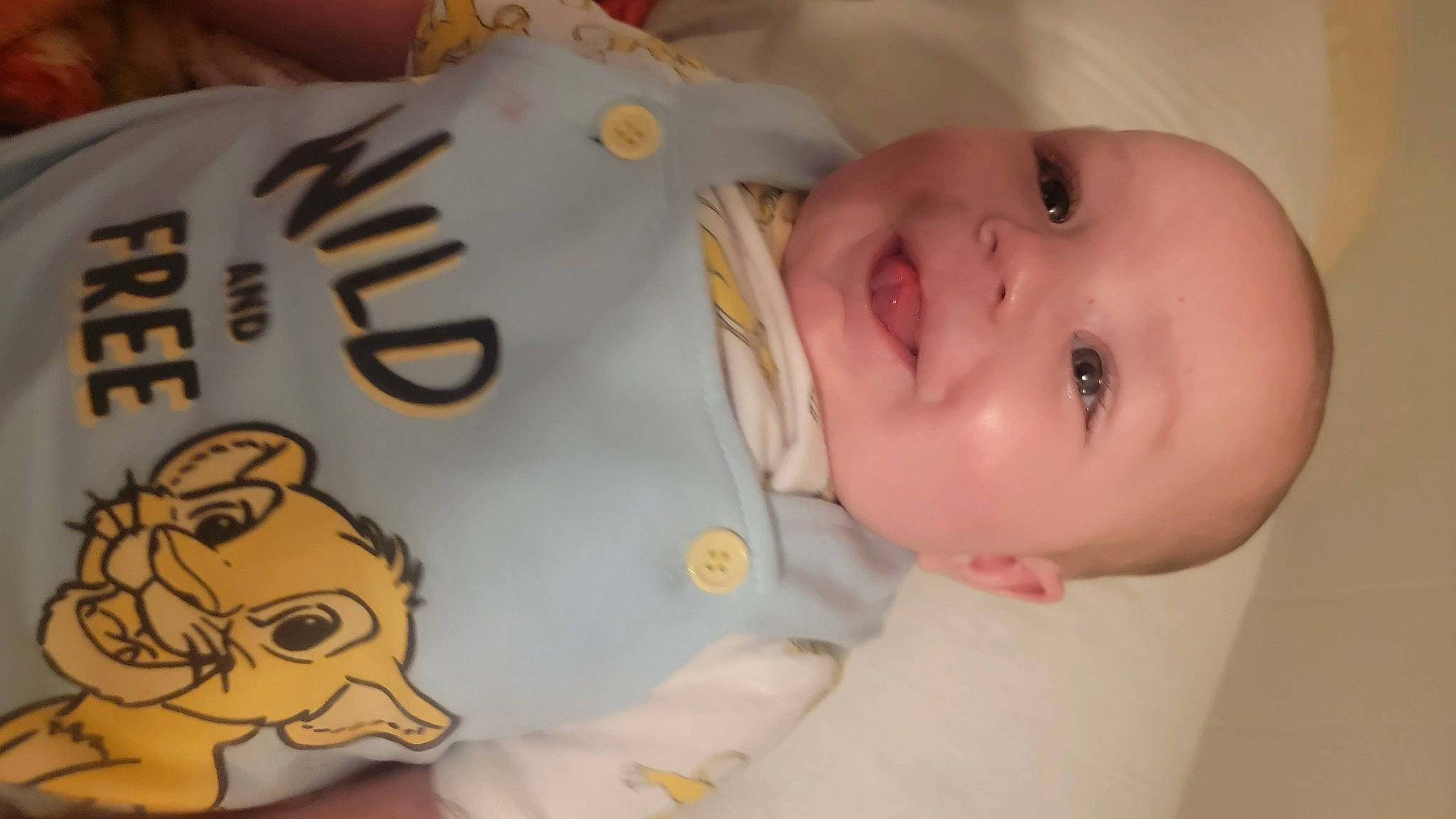 Liam is registered to the contest to win money with this photo: art, baby, baby_products, baby_toddler_clothing, cheek, child, chin, eyebrow, facial_expression, happy, mammal, mouth, nose, person, product, room, skin, sleeve, smile, textile