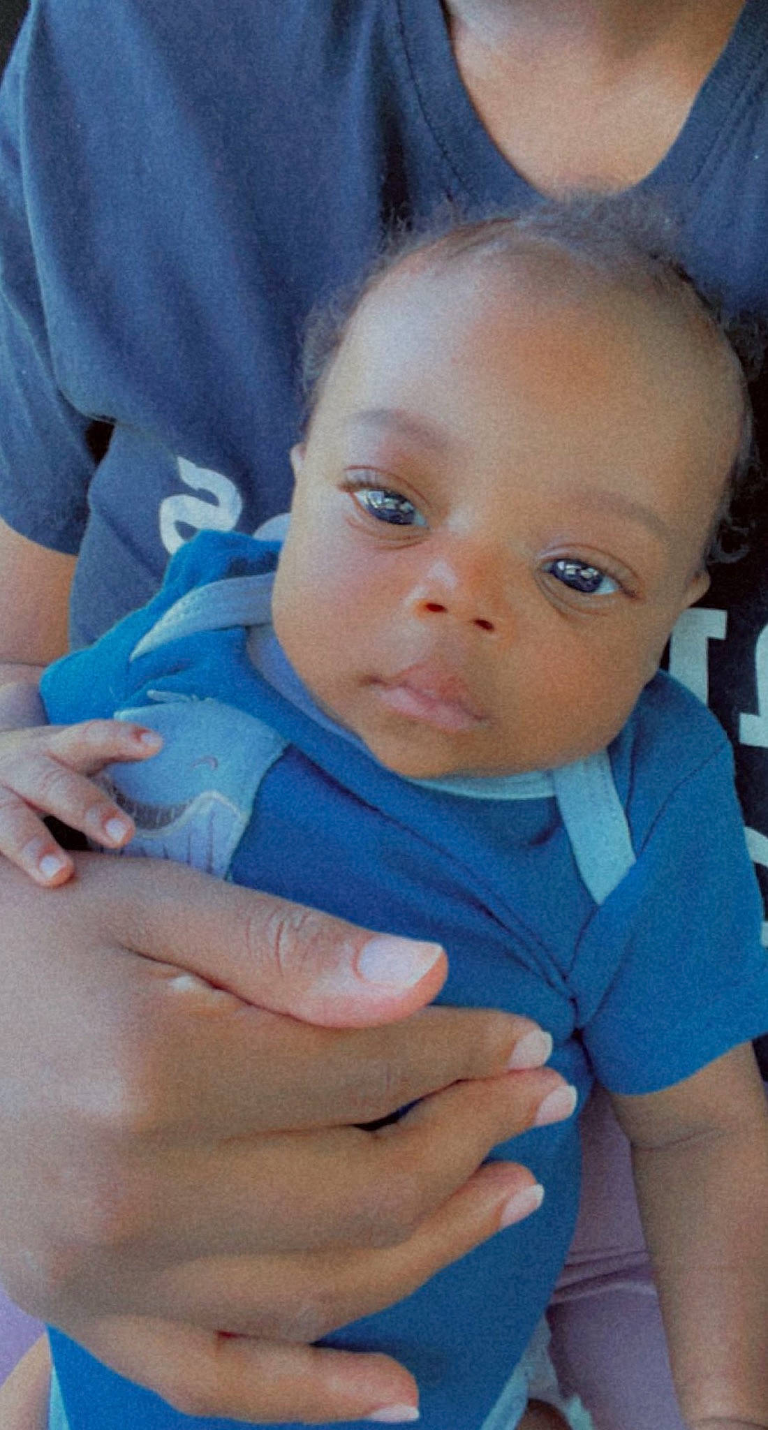 Mikel joined the competition — help win amazing prizes! azure, baby, baby_toddler_clothing, blue, cheek, child, electric_blue, eye, eyebrow, finger, gesture, hand, happy, iris, lip, nail, nose, person, skin, thumb