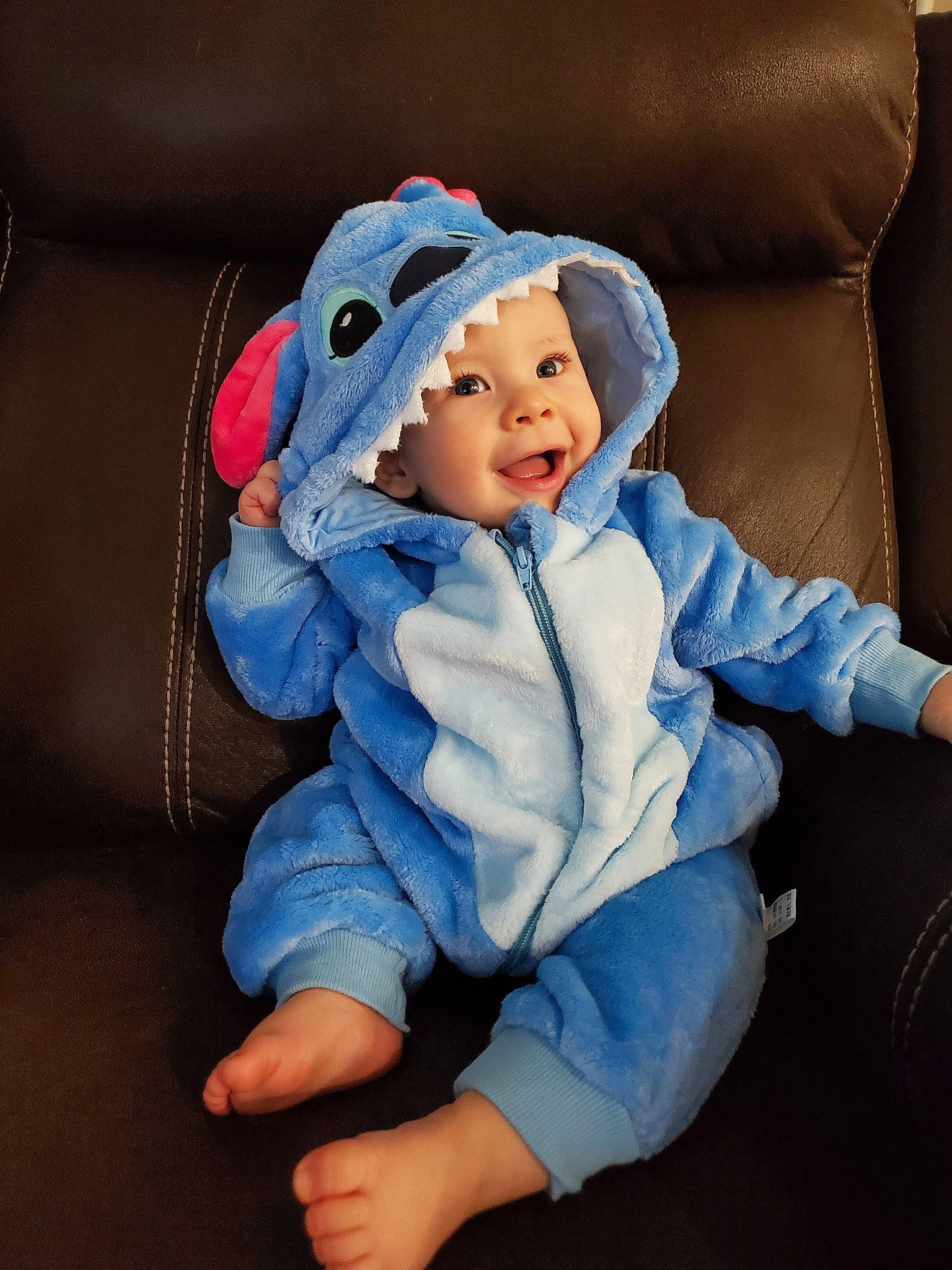 Aydan is registered to the contest to win money with this photo: baby, baby_sleeping, blue, cheek, child, outerwear, person, product, sitting, toddler