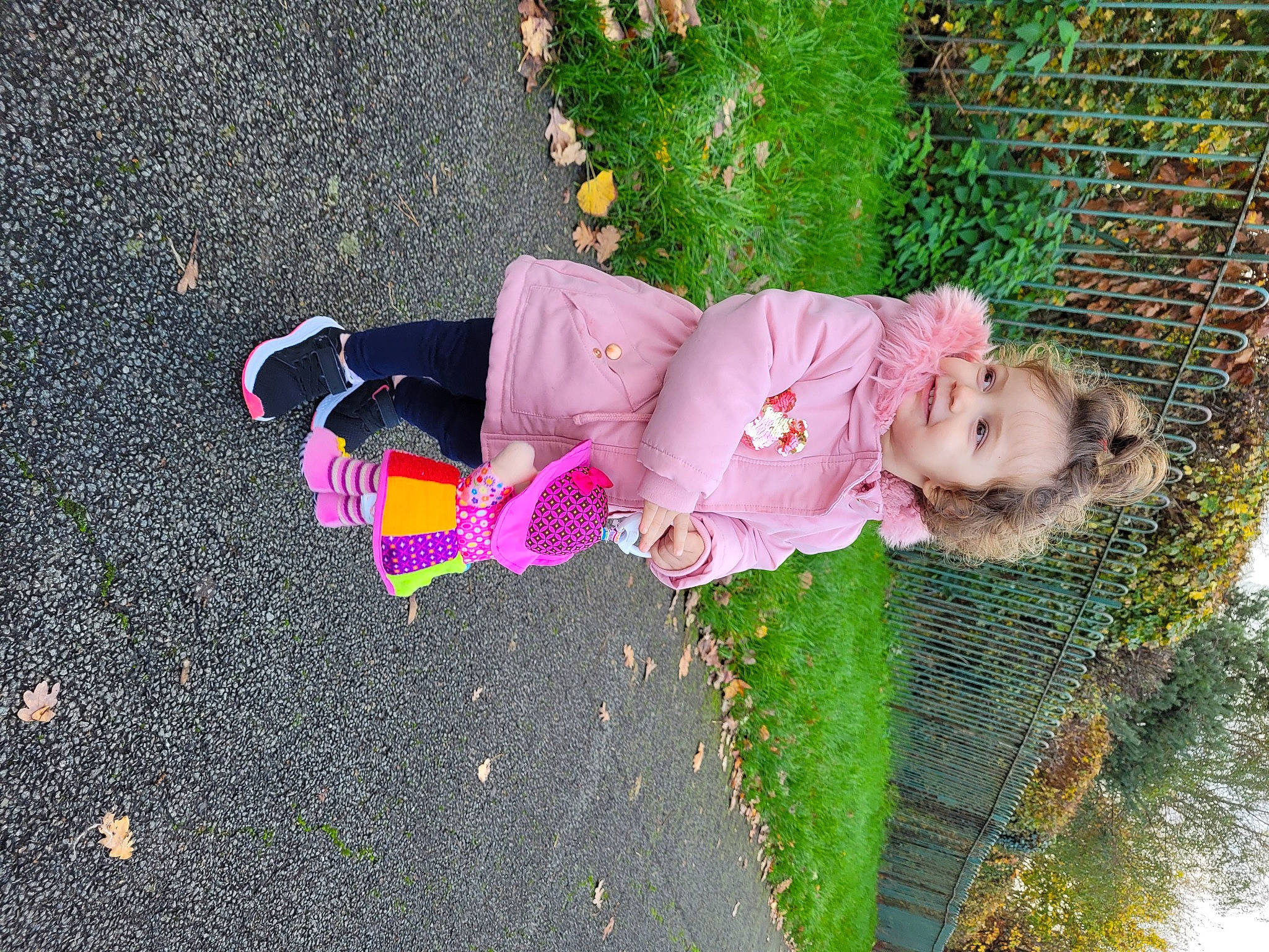 Daria joined the competition — help win amazing prizes! asphalt, baby, baby_toddler_clothing, boot, child, flower, fun, grass, leisure, people_in_nature, person, petal, pink, plant, road_surface, shadow, sidewalk, soil, tar, toddler