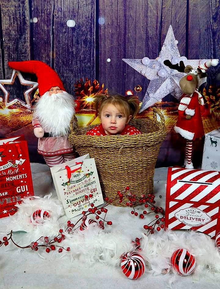 Myla a rejoint le concours — aidez-le/la à gagner de superbes lots ! carmine, christmas, christmas_decoration, christmas_eve, christmas_lights, christmas_ornament, christmas_tree, decoration, event, fictional_character, holiday, holiday_ornament, interior_design, ornament, person, present, red, tradition, tree, white