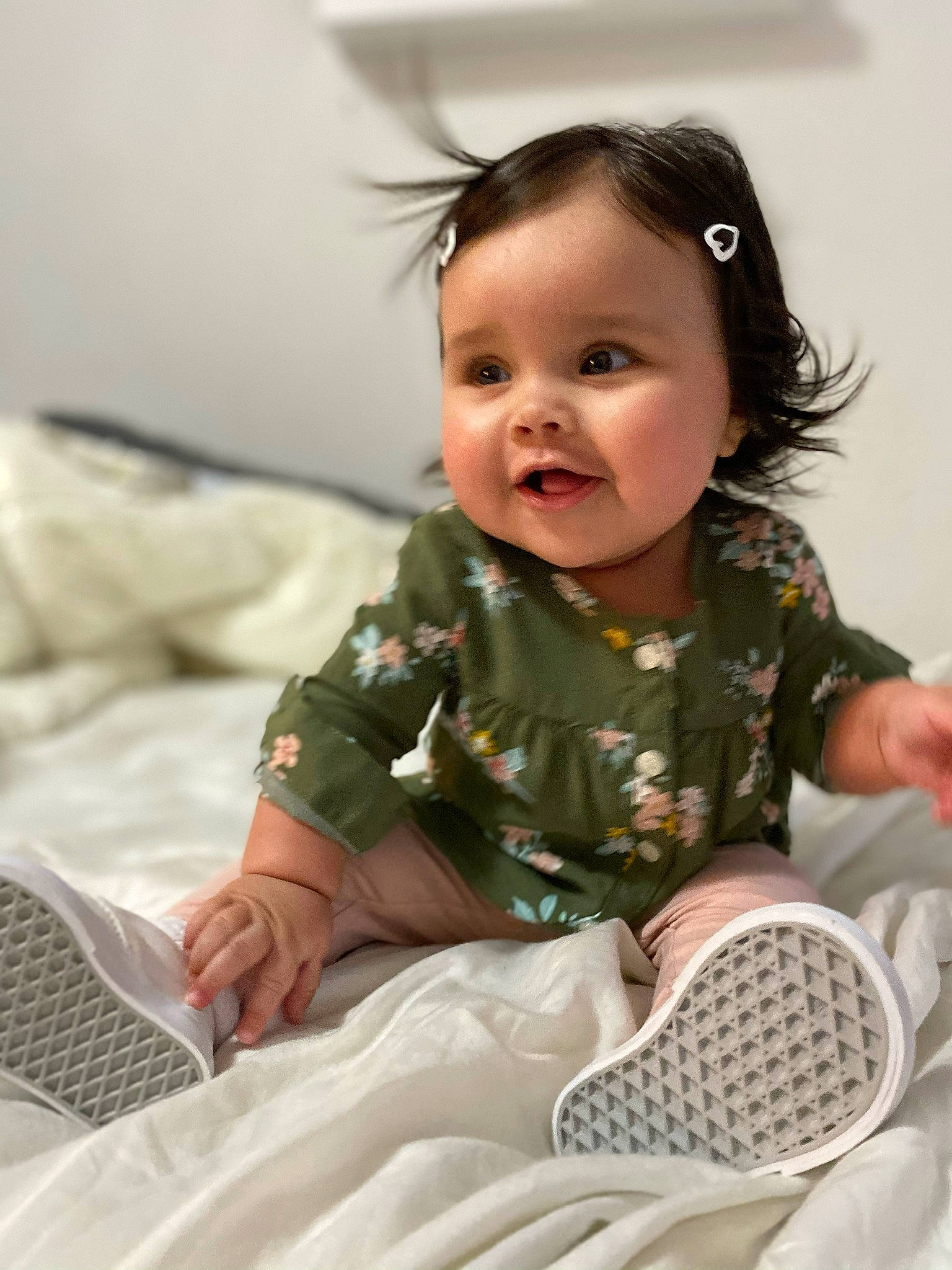 Kyndly joined the competition — help win amazing prizes! baby, baby_products, baby_toddler_clothing, child, comfort, eye, eyelash, finger, iris, linens, person, shoe, sitting, skin, sock, toddler, walking_shoe