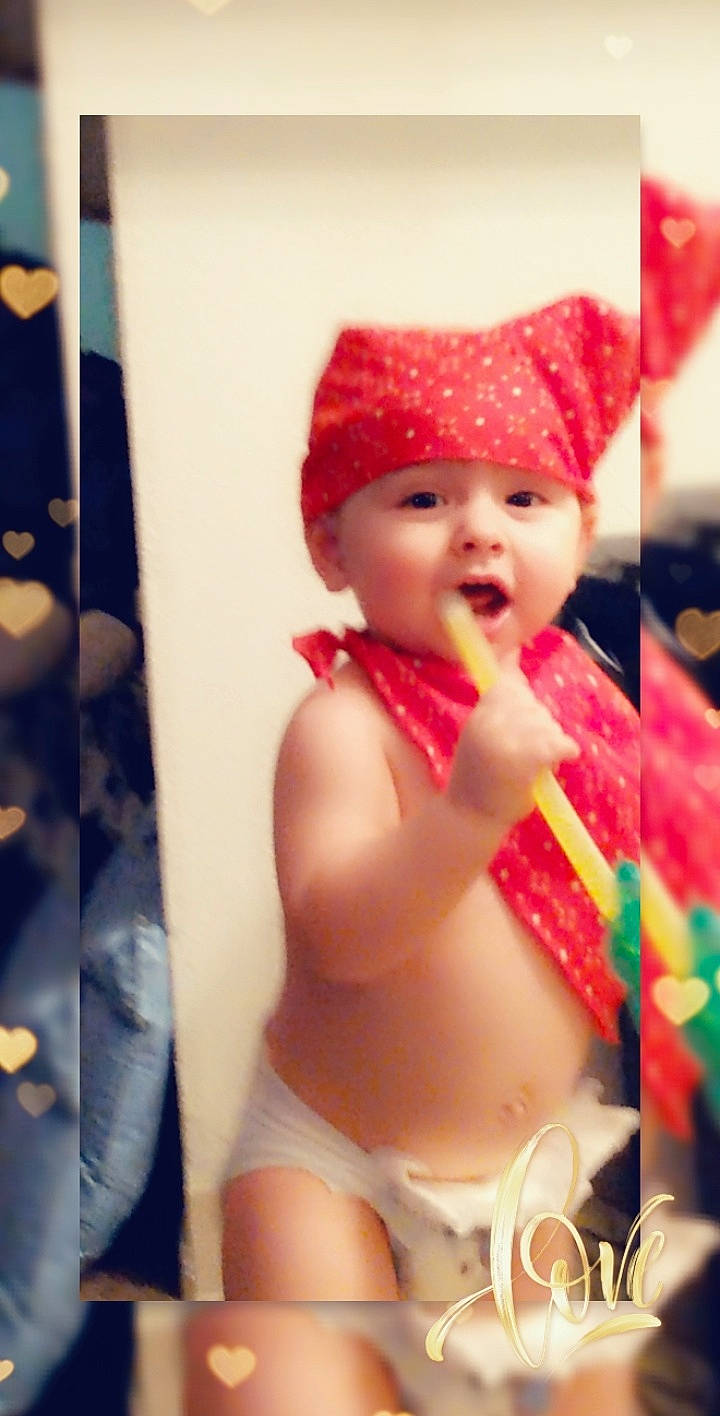 Antonio joined the competition — help win amazing prizes! baby, cheek, child, hat, headgear, headwear, lip, person, pink, smile, sun_hat, toddler