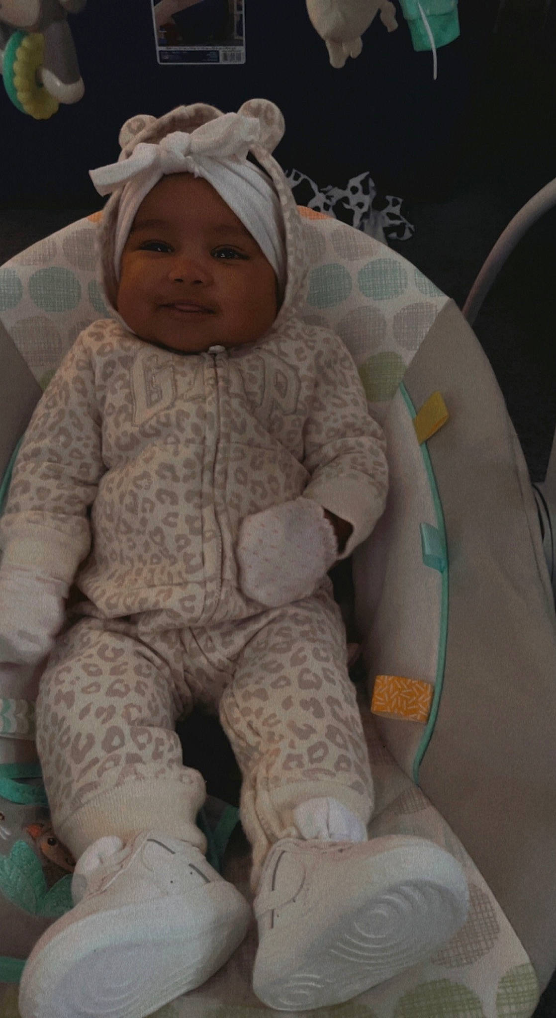 Kamani joined the competition — help win amazing prizes! baby, baby_products, baby_toddler_clothing, chair, cheek, child, circle, comfort, fashion_accessory, happy, headgear, headwear, joy, linens, pattern, person, personal_protective_equipment, sitting, skin, sleeve