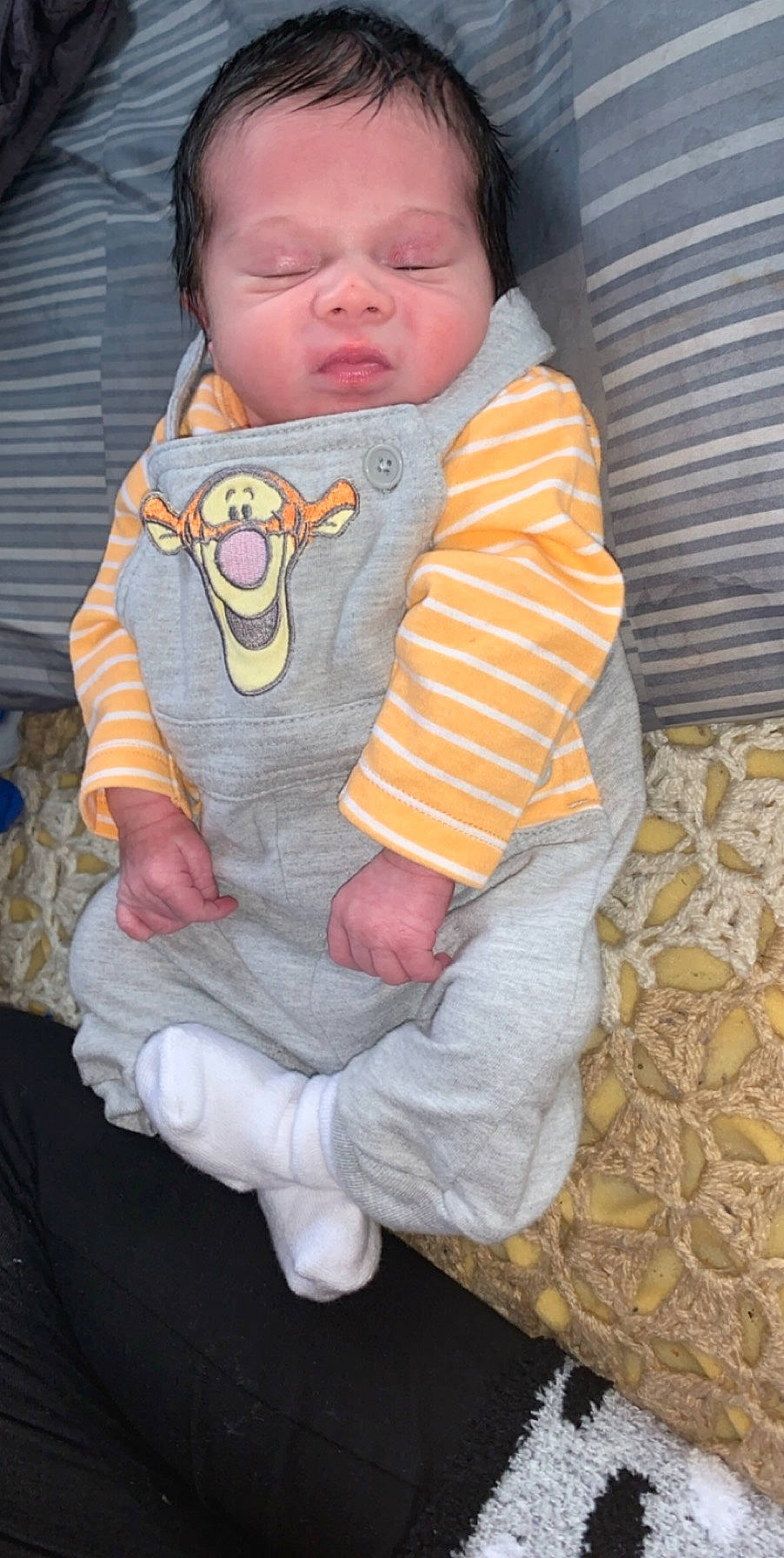 Zakai joined the competition — help win amazing prizes! baby, child, person, sitting, smile, toddler