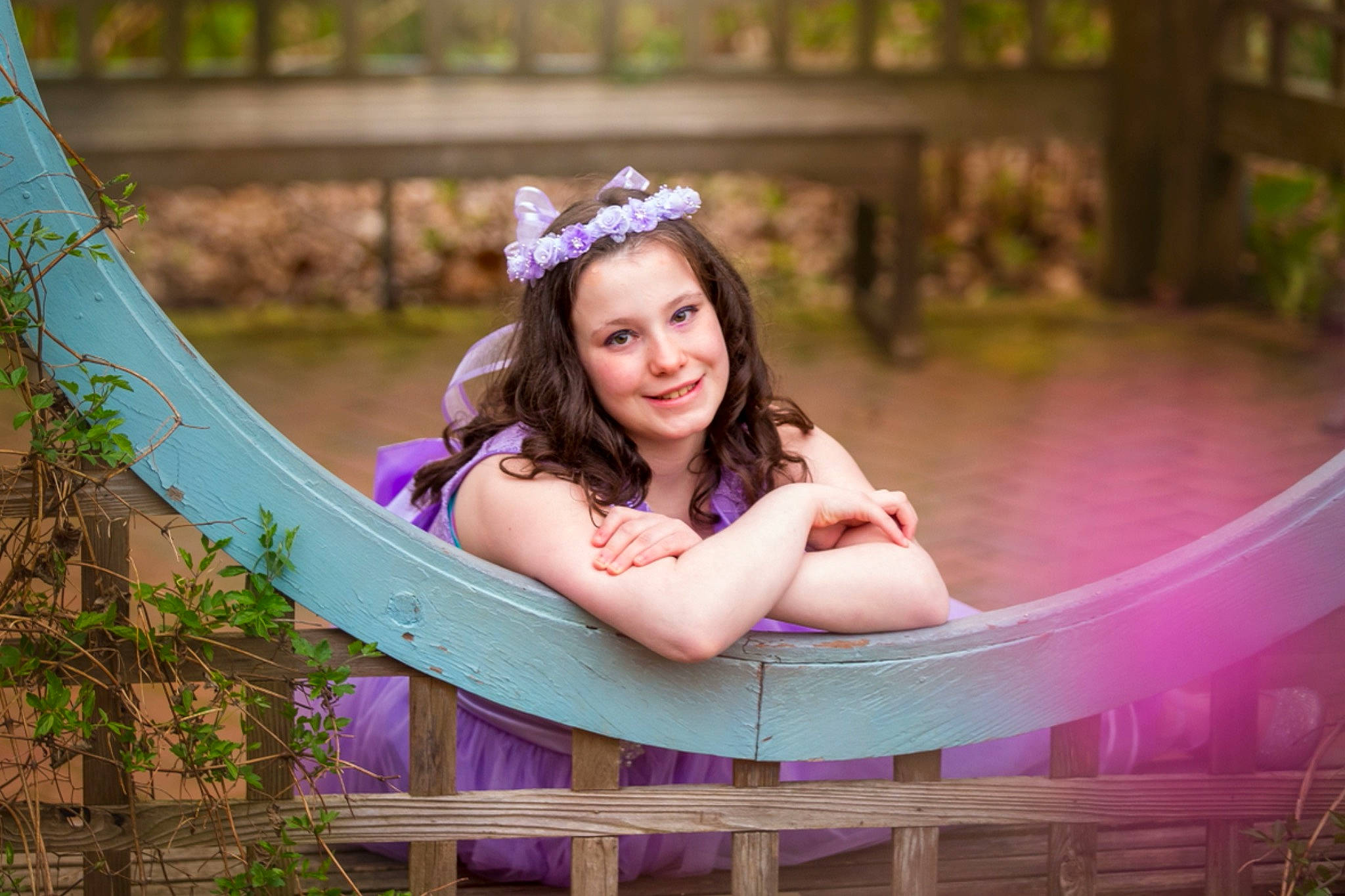 Kaleigh joined the competition — help win amazing prizes! beauty, blond, dress, event, flash_photography, forest, fun, grass, happy, joy, landscape, leisure, long_hair, magenta, nature, people_in_nature, person, pink, plant, reflection