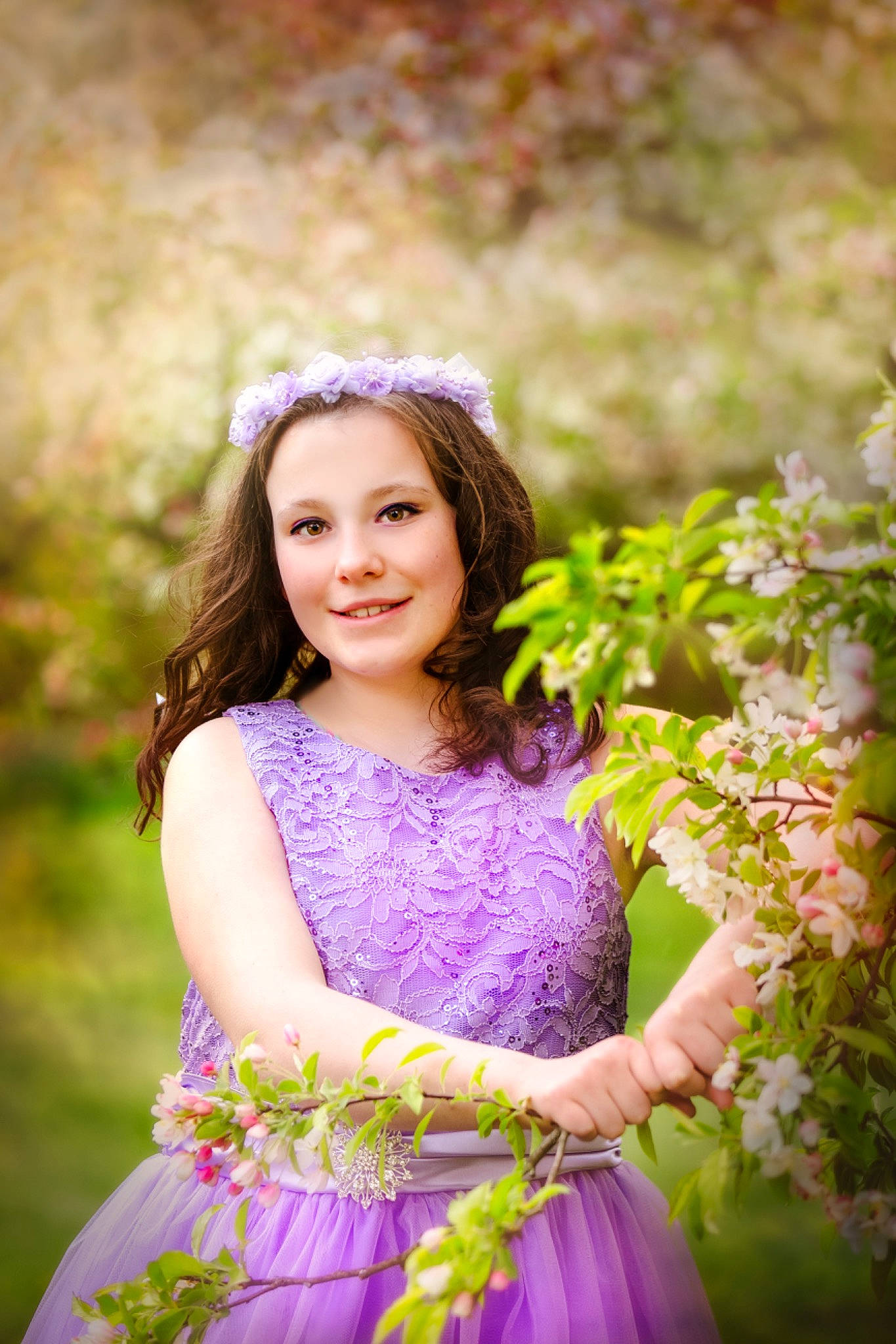 Kaleigh joined the competition — help win amazing prizes! bridal_party_dress, day_dress, dress, eye, face, facial_expression, flash_photography, gown, grass, hair, happy, iris, joy, leaf, magenta, nature, people_in_nature, person, plant, skin